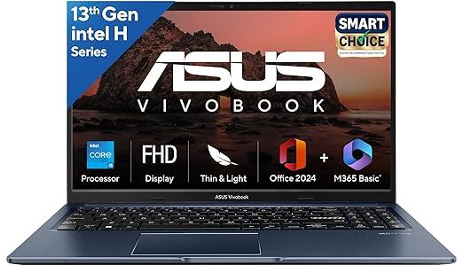 Image of ASUS Intel Core i5 5th Gen - (16 GB /512 GB SSD /Windows 11 Home) X1502VA-BQ836WS Thin and Light Laptop