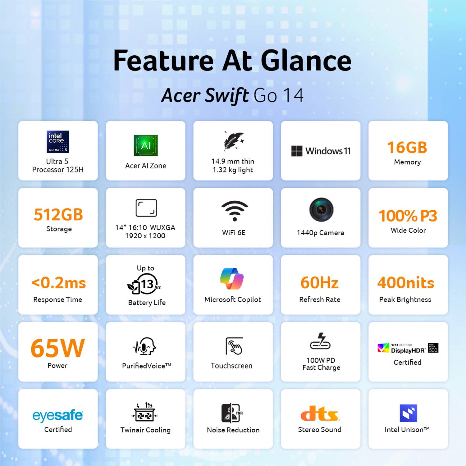 Acer Swift Go 14 Intel Core Ultra 5 125H - Image 2