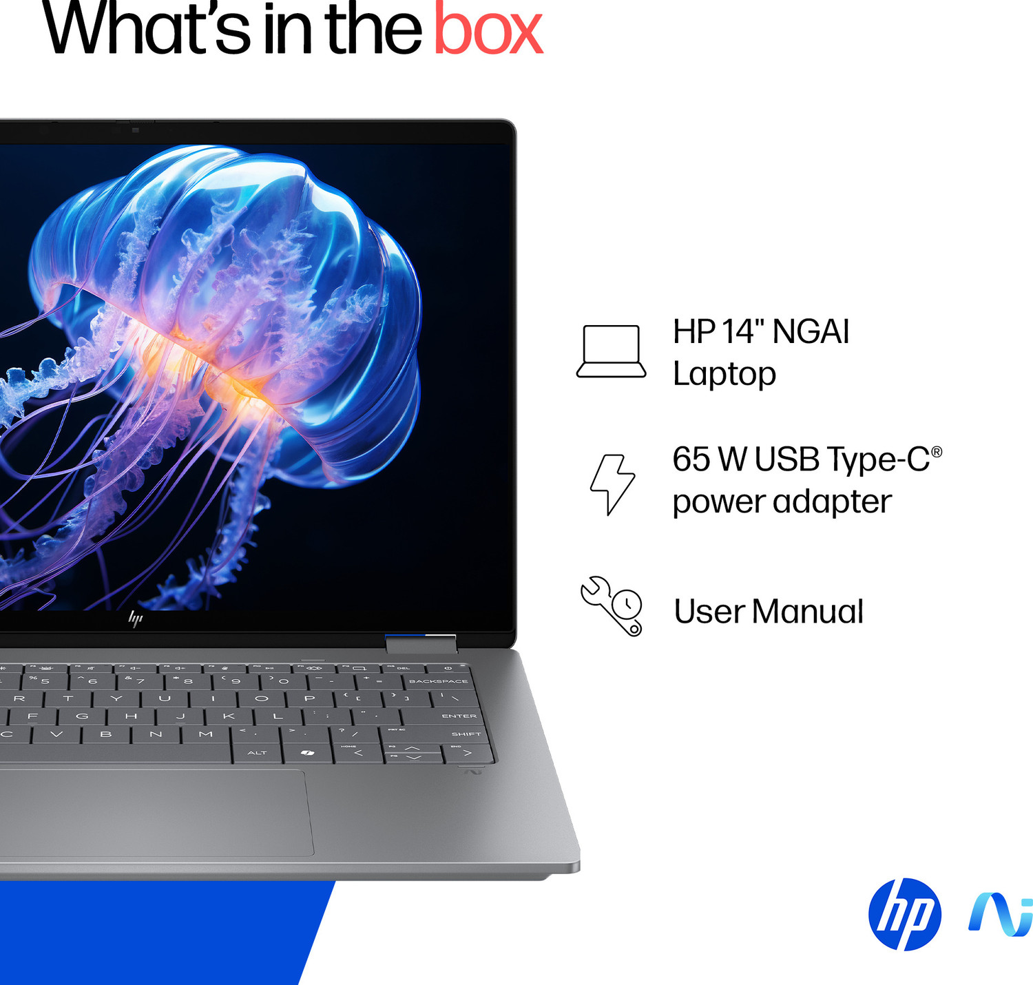 Image of HP 14 Intel Core Ultra 5 226V - (16 GB /1 TB SSD /Windows 11 Home) 14-fm0099TU Thin and Light Laptop