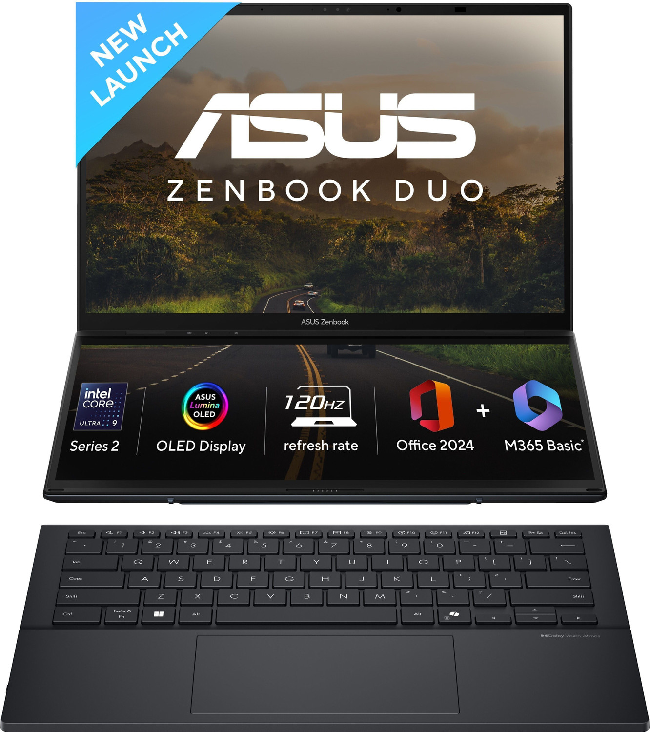 ASUS Zenbook Duo OLED (2025) with Office 2024 + M365 Basic*, AI PC