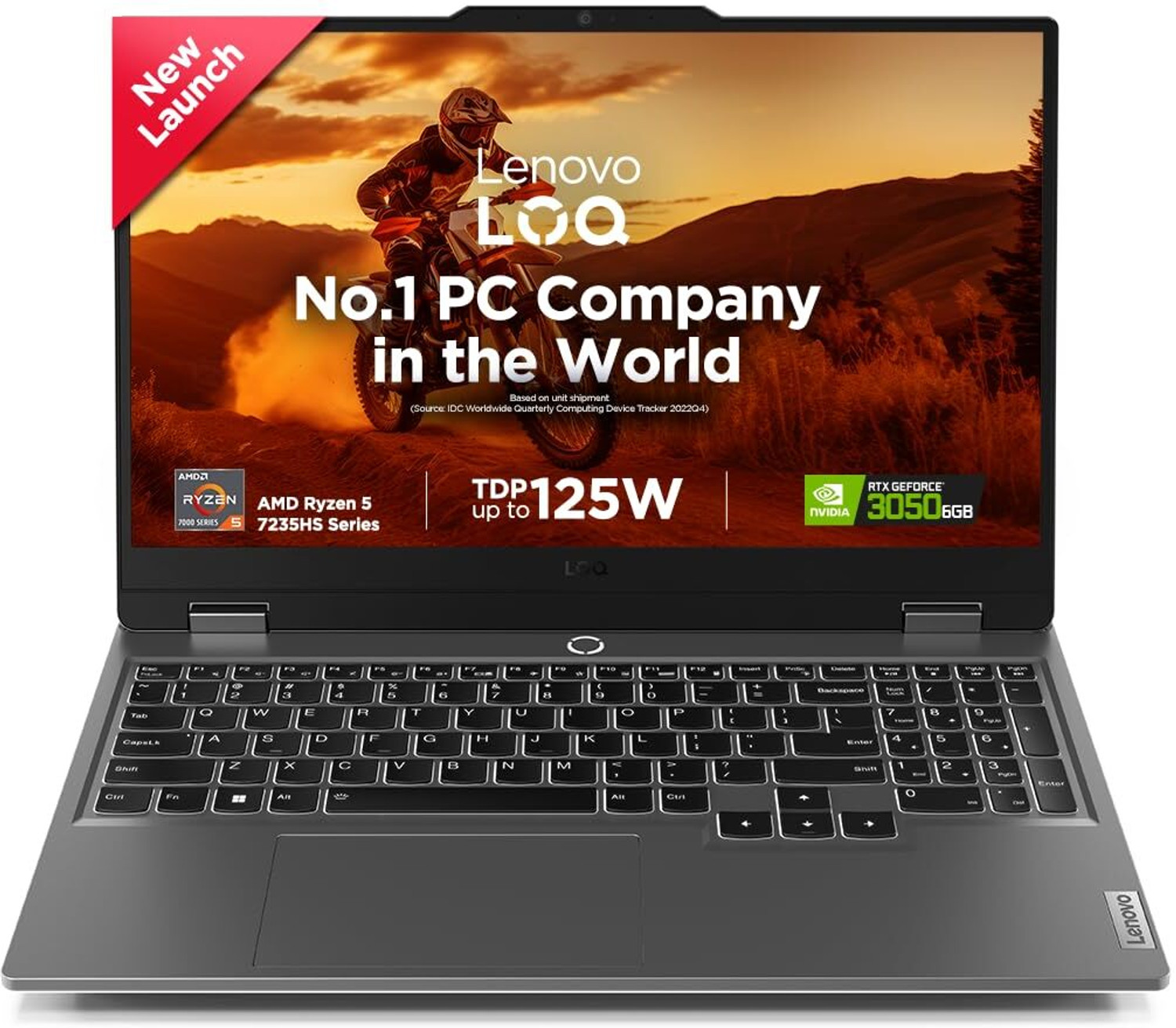 Image of Lenovo AMD Ryzen AI 5 Hexa Core 7th Gen - (12 GB /512 GB SSD /Windows 11 Home /6 GB Graphics /NVIDIA GeForce RTX NVIDIA RTX 3050 6GB) 83JC00EEIN Gaming Laptop