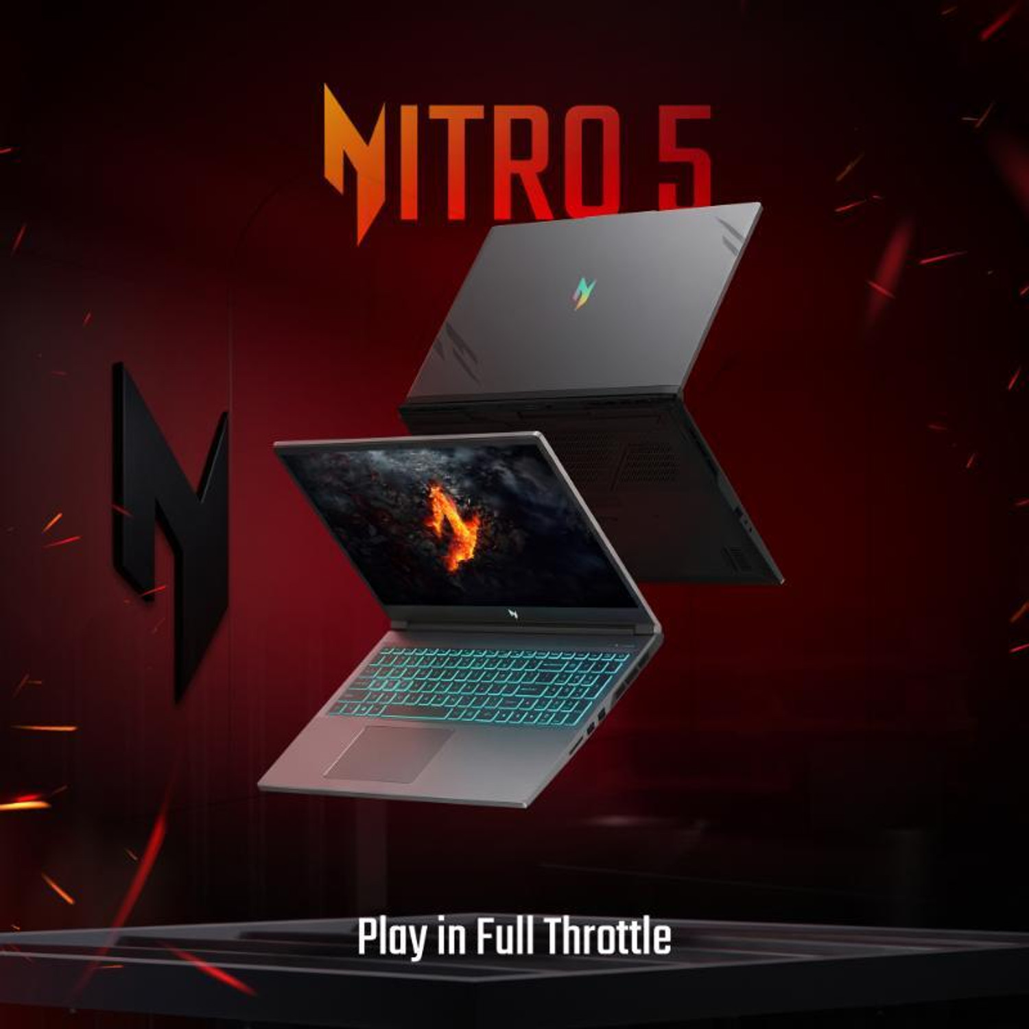 Image of Acer Nitro 5 Intel Core i7 14th Gen 14650HX - (16 GB /1 TB SSD /Windows 11 Home /6 GB Graphics /NVIDIA GeForce RTX 4050) AN516-73G1 Gaming Laptop