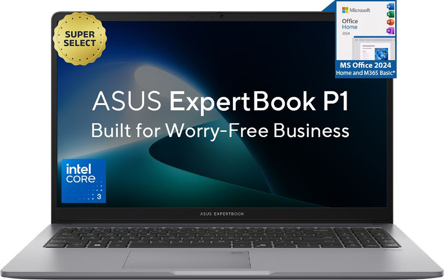 Image of ASUS ExpertBook P1 (i3 14th Gen) with 1 Yr ADP Intel Core 3 14th Gen 100U - (8 GB /512 GB SSD /Windows 11 Home) P1403CVA-S61821WS Thin and Light Laptop
