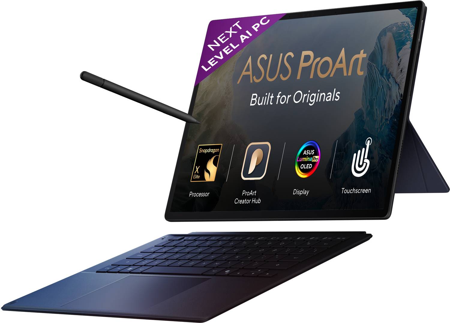 ASUS ProArt PZ14 (2026) for Creator with Touch Screen,AI PC Snapdragon X2 Elite - (32 GB/1 TB SSD/Windows 11 Home/Qualcomm Adreno/144 Hz) HT7407NA-SN024WS Gaming Laptop