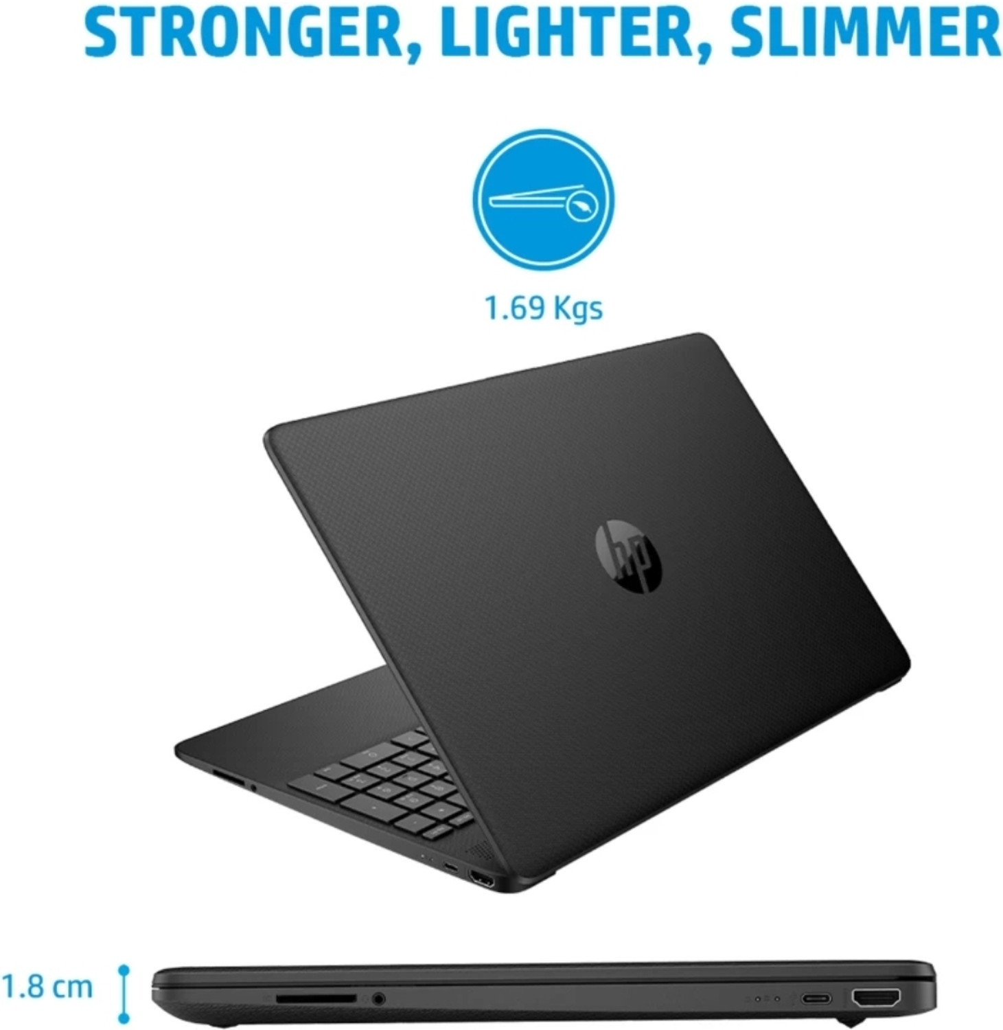 Image of HP Intel Core i3 11th Gen - (8 GB /512 GB SSD /Windows 11 Home) 15s-fq2627TU Thin and Light Laptop