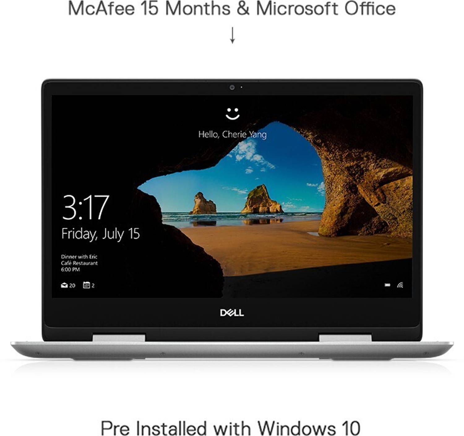 Dell 10世代i3 新品M.2SSD256gb+HDD500 office DELL Inspiron Intel Core i3 10th Gen 10110U - (4 GB/256 GB SSD