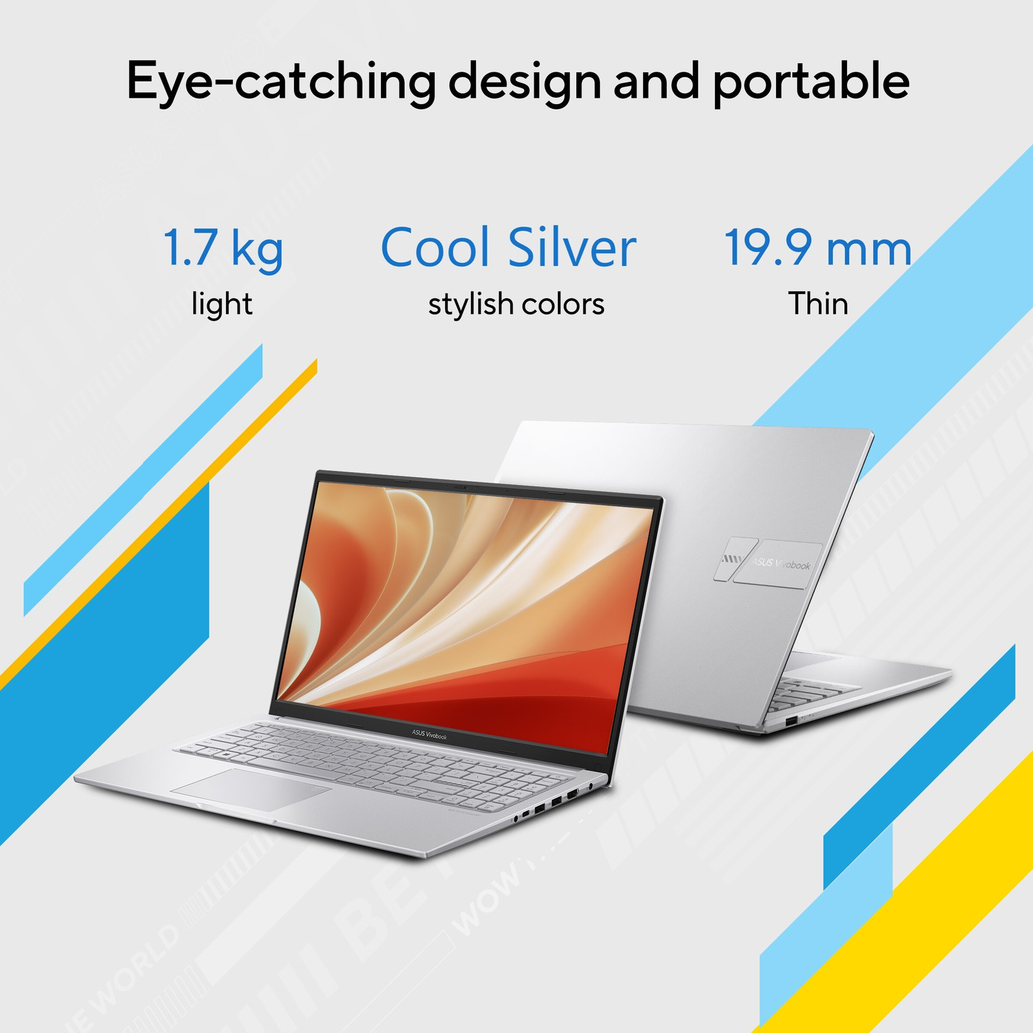 Image of ASUS Vivobook 15 (2025) with Office 2024 + M365 Basic* Intel Core i3 13th Gen - (16 GB /512 GB SSD /Windows 11 Home) X1504VA-D5341WS Thin and Light Laptop
