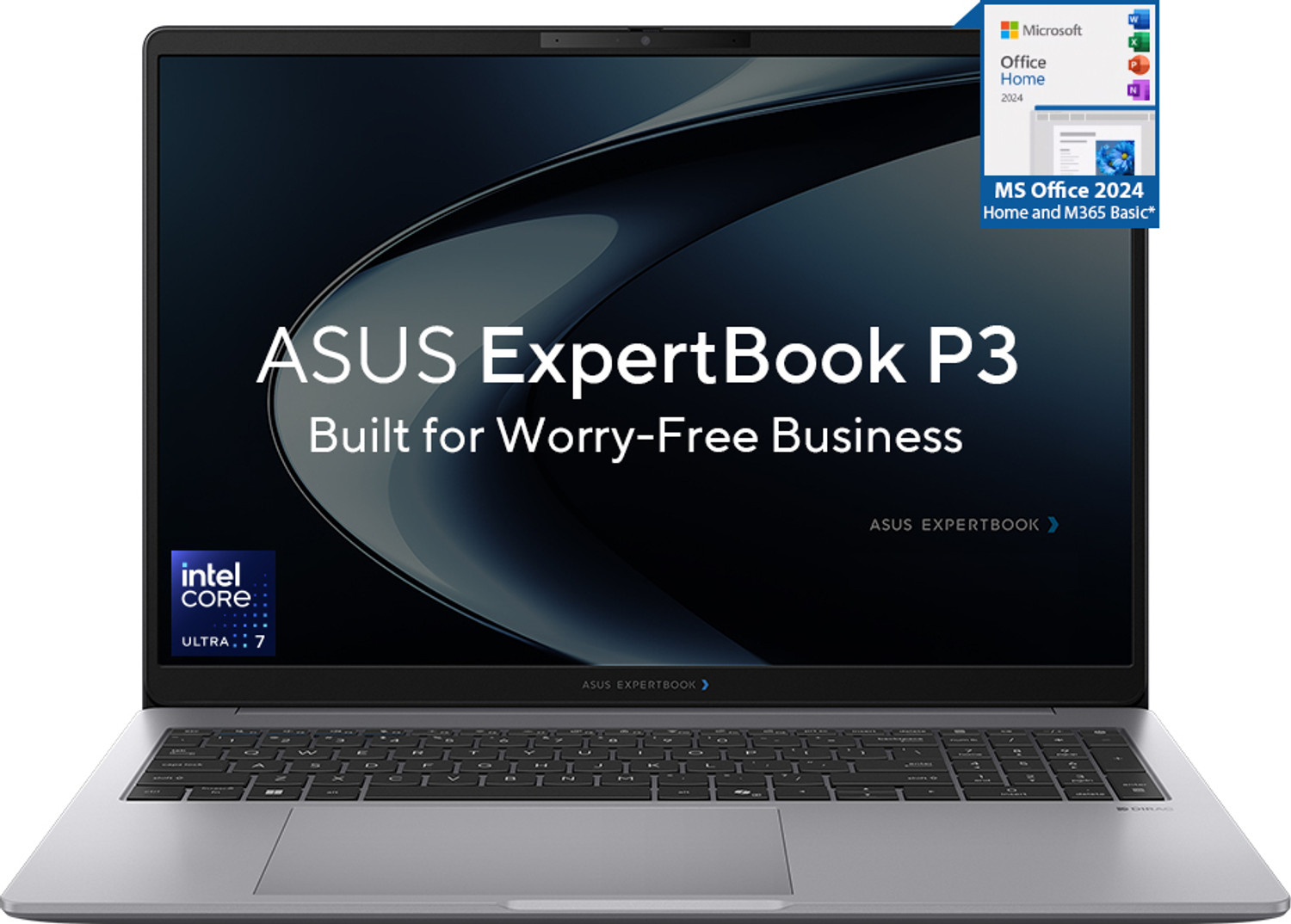 Image of ASUS ExpertBook P3 AI PC with 1 Yr ADP IR Cam Intel Core Ultra 7 225H - (16 GB /512 GB SSD /Windows 11 Home) P3606CCAP-MB0056WS Thin and Light Laptop