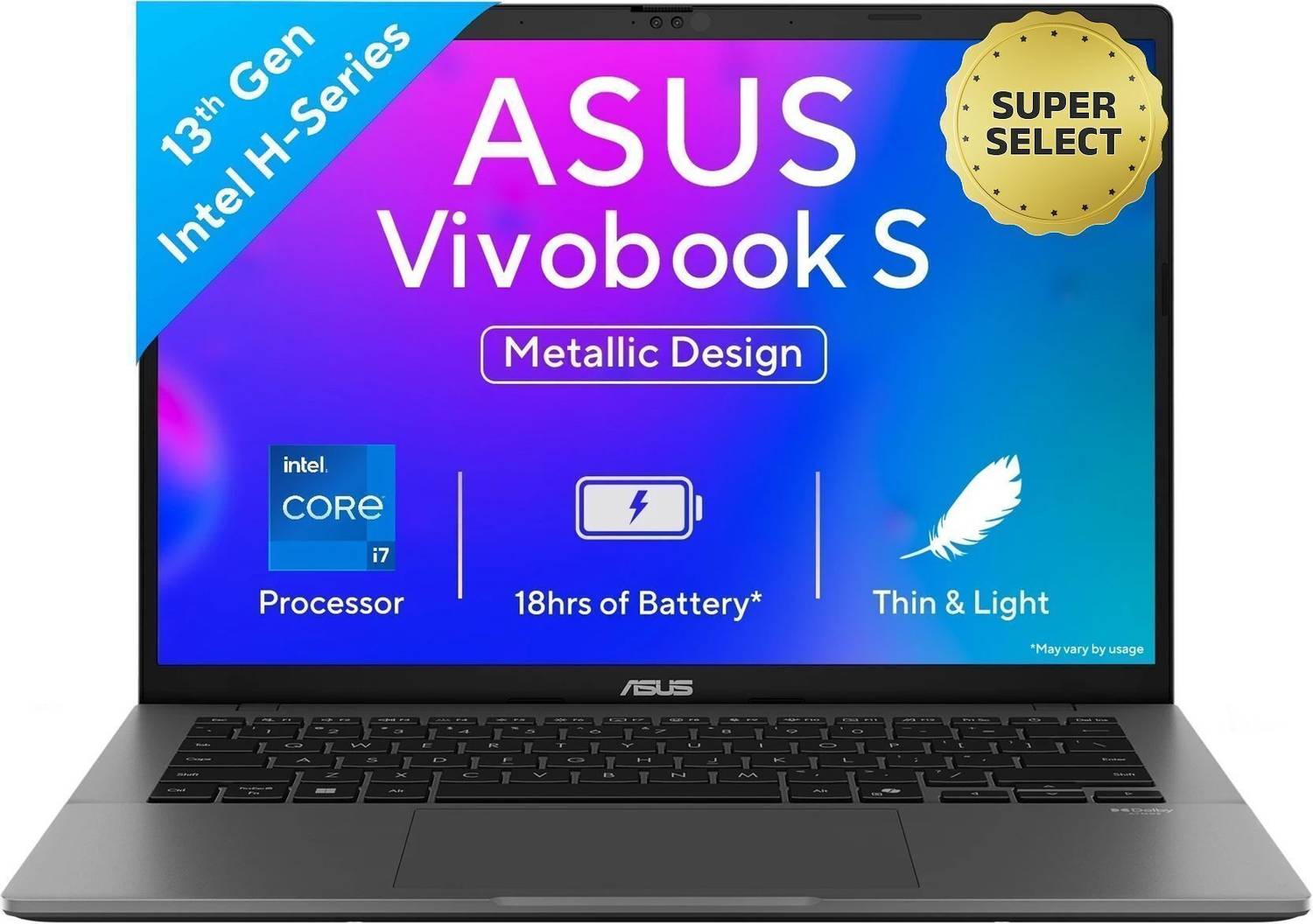 ASUS Vivobook S14 (2025) with Office 2024 + M365 Basic*, Backlit Keyboard, Intel Core i7 13th Gen 13620H - (16 GB/512 GB SSD/Windows 11 Home) S3407VA-LY040WS Thin and Light Laptop