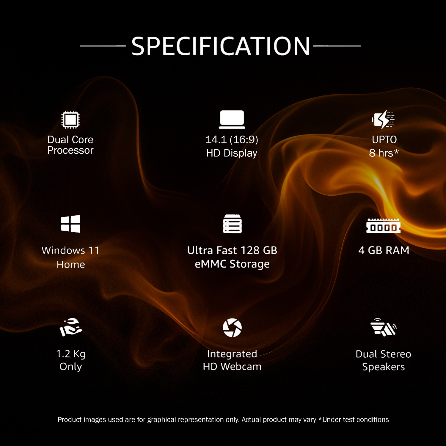 Image of Ultimus Pro New Intel Celeron Dual Core - (4 GB /128 GB EMMC Storage /Windows 11 Home) NU14U7INC43BN-SL Laptop
