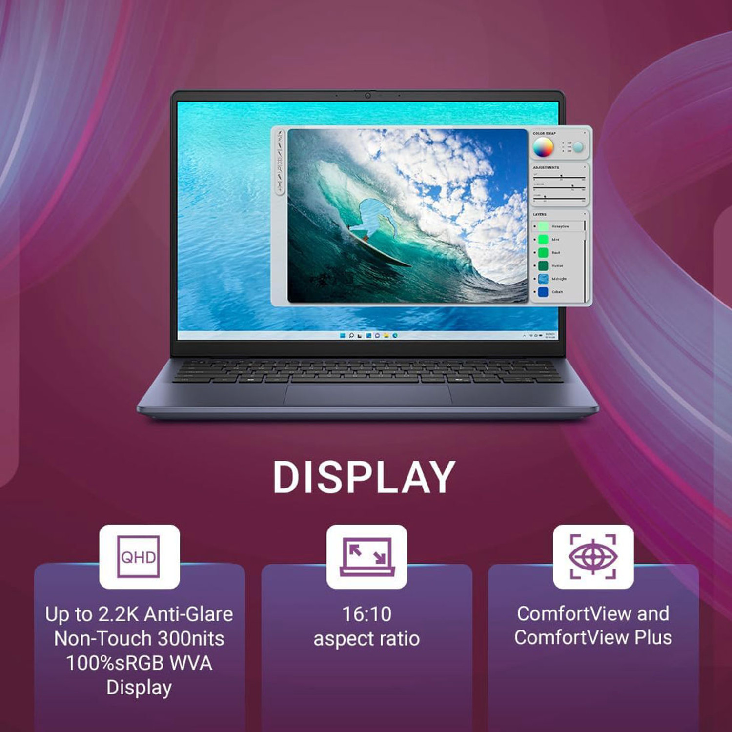 Image of DELL Inspiron 5440 Intel Core i3 100U - (16 GB /512 GB SSD /Windows 11 Home) 5440 1 year ADP Warranty Laptop