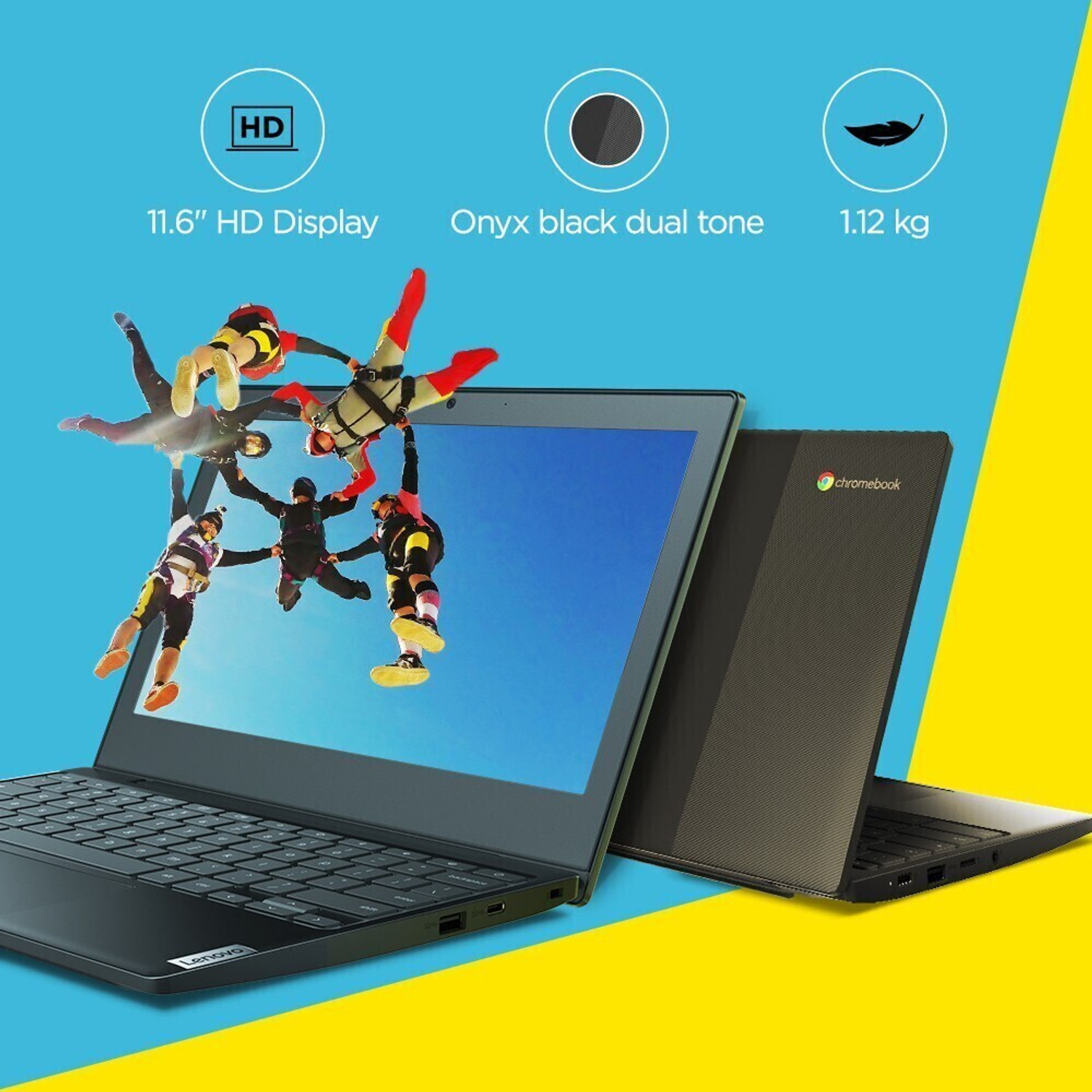 Image of Lenovo Chromebook Intel Celeron Dual Core N4020 - (4 GB /64 GB EMMC Storage /Chrome OS) 11IGL05 Chromebook