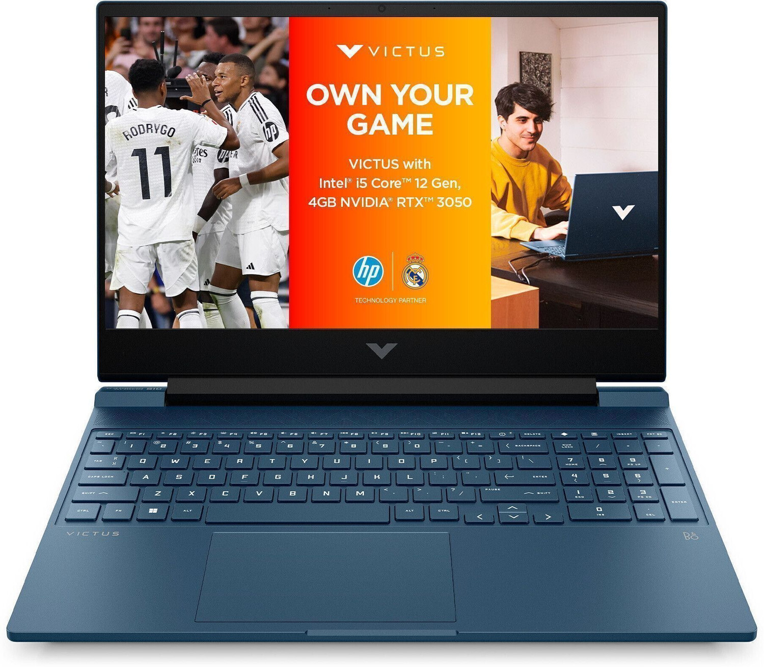 Image of HP Victus Intel Core i5 12th Gen 12450H - (16 GB /512 GB SSD /Windows 11 Pro /4 GB Graphics /NVIDIA GeForce RTX 3050) 15-fa0444TX / 15-fa0333TX Gaming Laptop