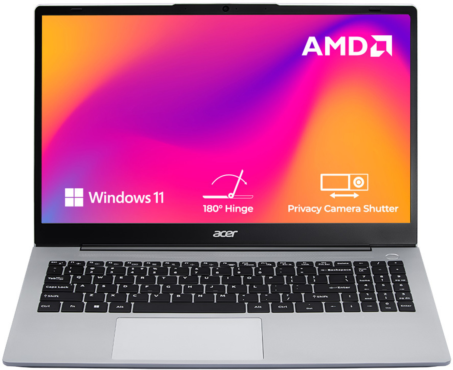 Image of Acer Aspire AMD Ryzen 5 Hexa Core 7430U - (16 GB /1 TB SSD /Windows 11 Home) AS15-42 Thin and Light Laptop
