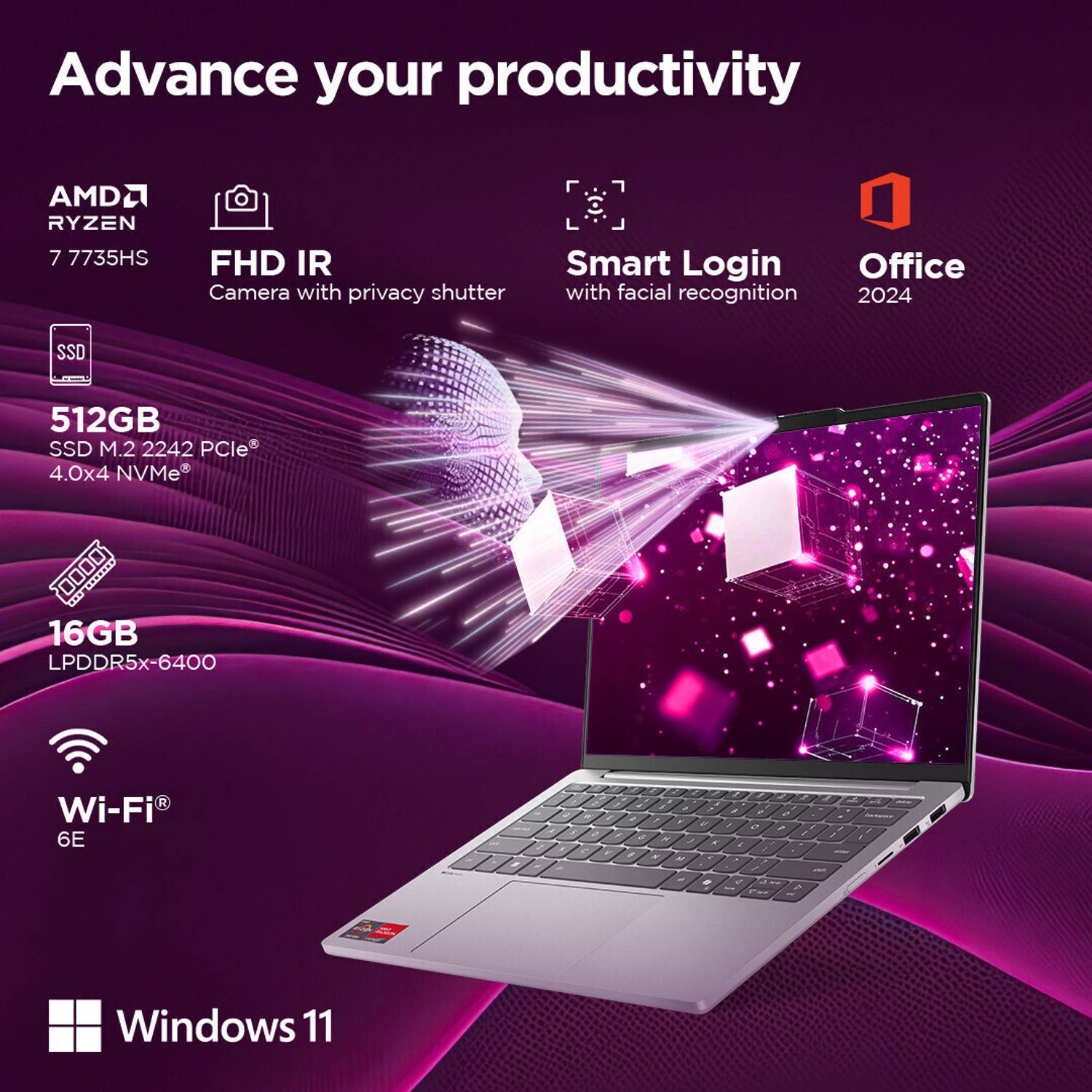Lenovo IdeaPad Slim 5 13ARP10 AMD Ryzen 7 7735HS - Image 5