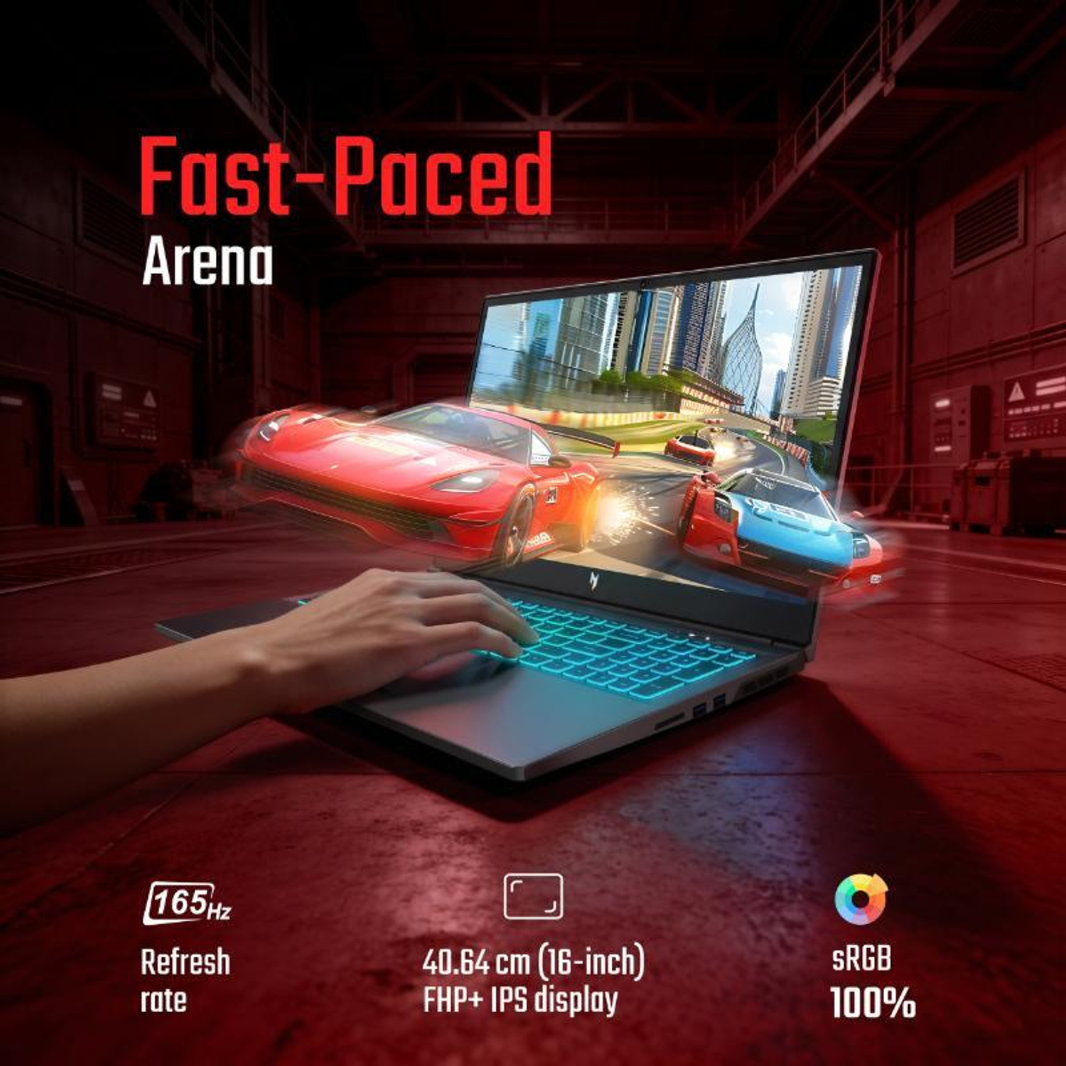 Image of Acer Nitro 5 Intel Core i7 14th Gen 14650HX - (16 GB /1 TB SSD /Windows 11 Home /6 GB Graphics /NVIDIA GeForce RTX 4050) AN516-73G1 Gaming Laptop