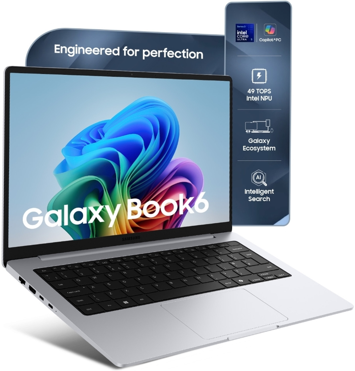 Image of Samsung Galaxy Book6 Intel Core Ultra 5 Series 3 325 - (16 GB /512 GB SSD /Windows 11 Home) NP740VJG Thin and Light Laptop