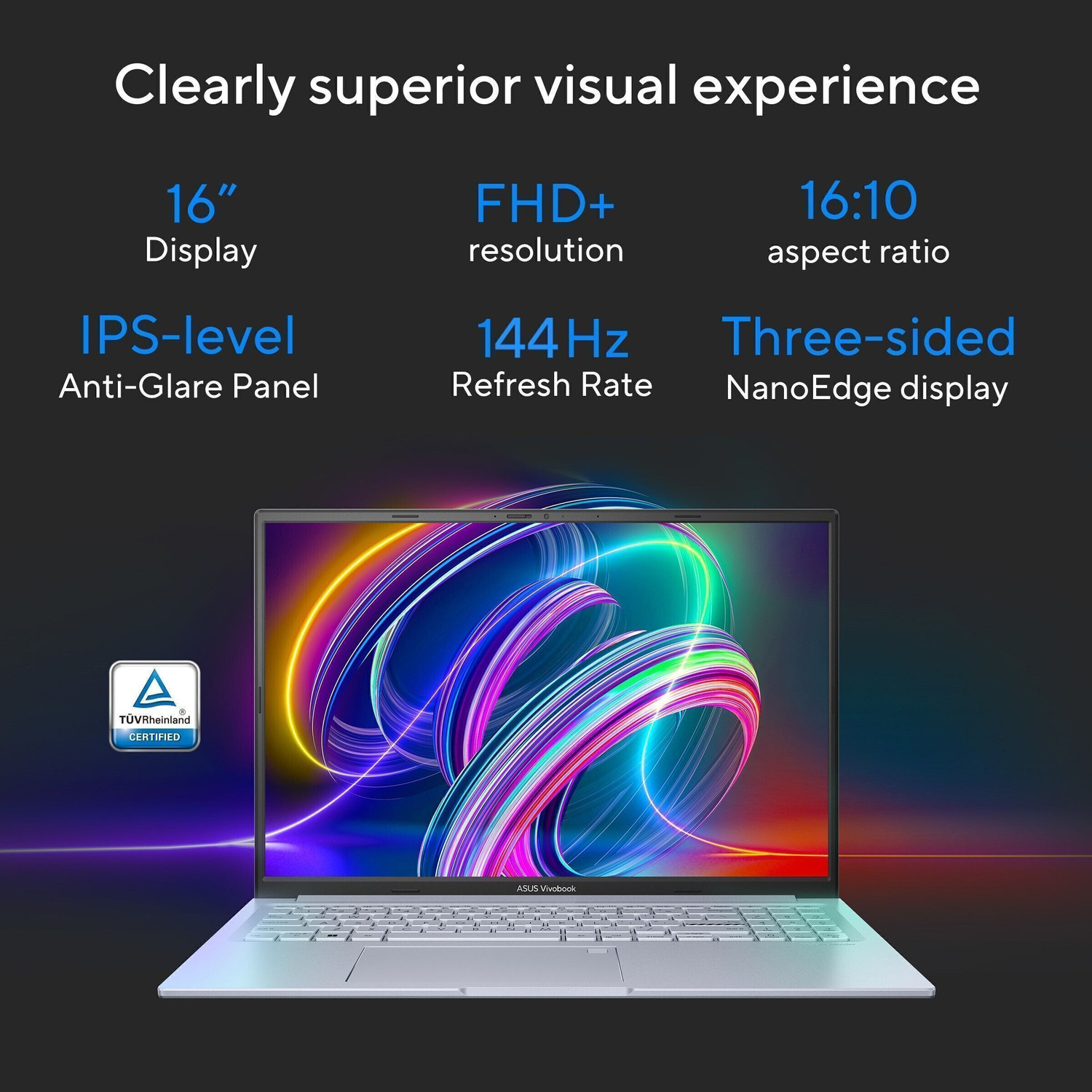 Image of ASUS Vivobook 16X for Creator, Intel Core i5 12th Gen 12500H - (16 GB /512 GB SSD /Windows 11 Home /4 GB Graphics /NVIDIA GeForce RTX 3050) K3605ZC-RP587WS Gaming Laptop