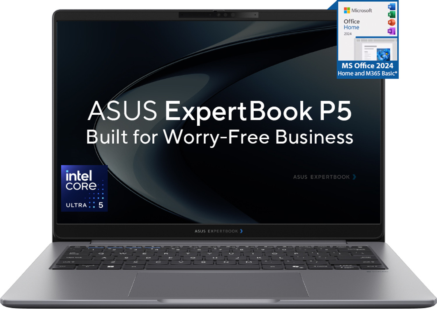 Image of ASUS Expertbook P5 Full Metal AI PC with 1 Yr ADP Full Metal Intel Core Ultra 5 225H - (16 GB /512 GB SSD /Windows 11 Home) P5406CCA-SF0162WS Thin and Light Laptop