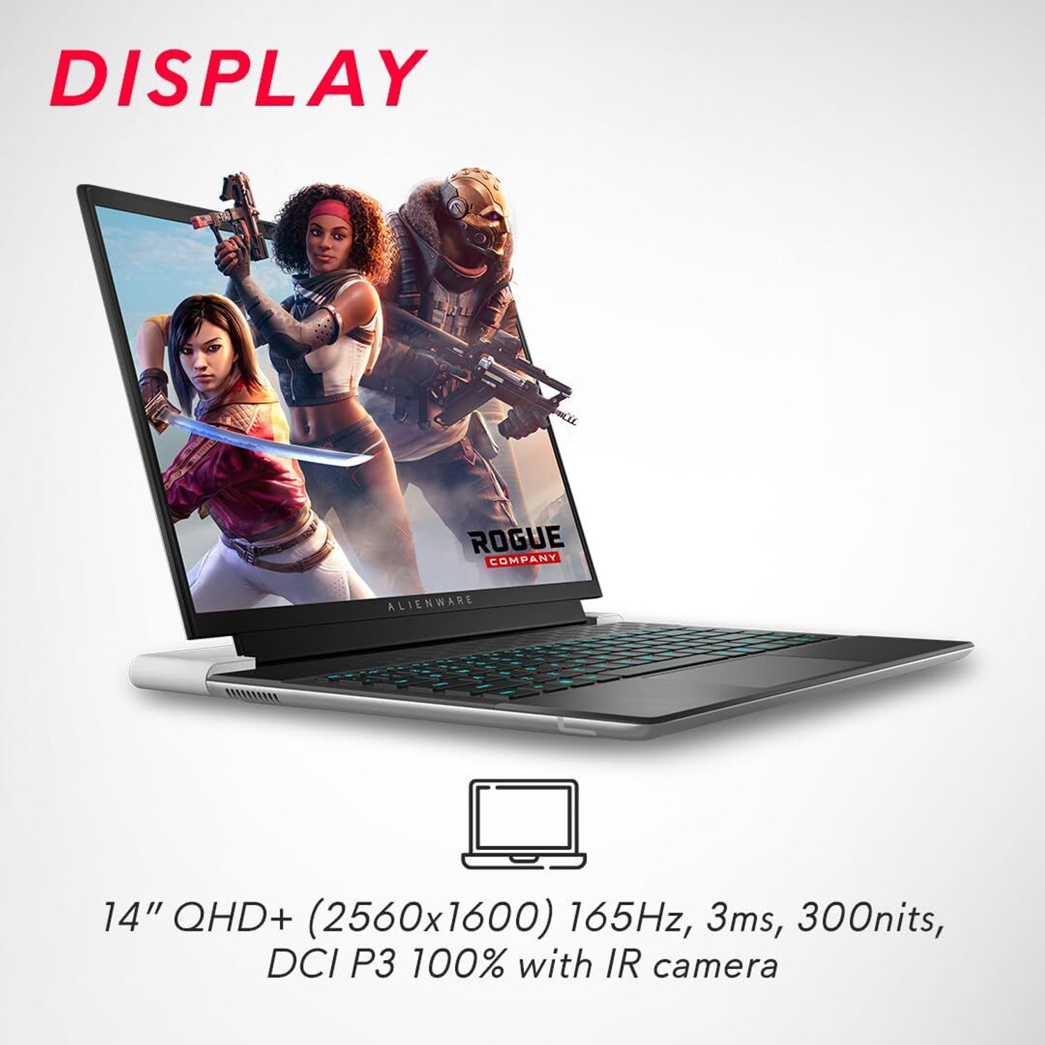 Image of DELL Alienware x14 R2 Intel Core i7 13th Gen 13620H - (16 GB /1 TB SSD /Windows 11 Home /6 GB Graphics /NVIDIA GeForce RTX RTX 4050 6GB GDDR6 /165 Hz /60 W) X14 R2 Gaming Laptop