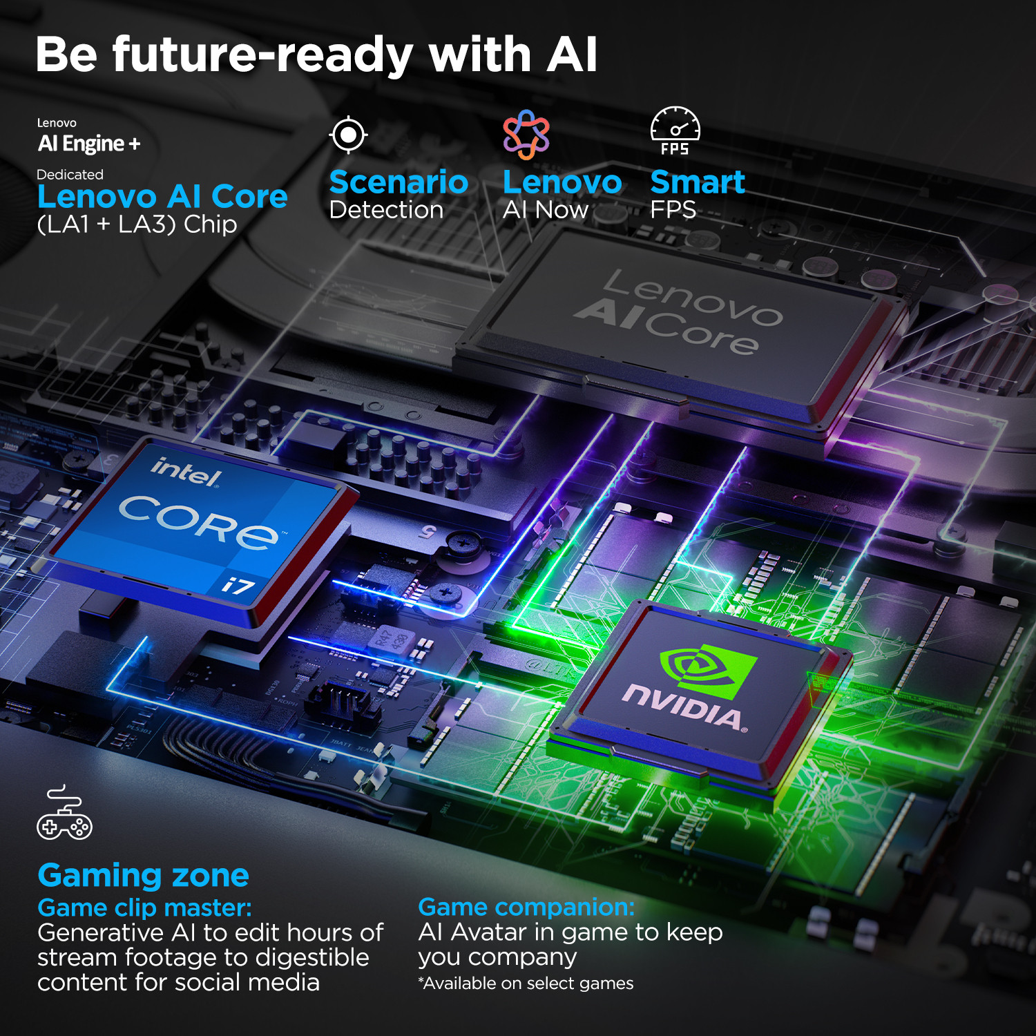 Image of Lenovo Legion 5 Intel Core i7 13650HX - (16 GB /512 GB SSD /Windows 11 Home /8 GB Graphics /NVIDIA GeForce RTX 5050) Legion 5 15IRX10 Gaming Laptop