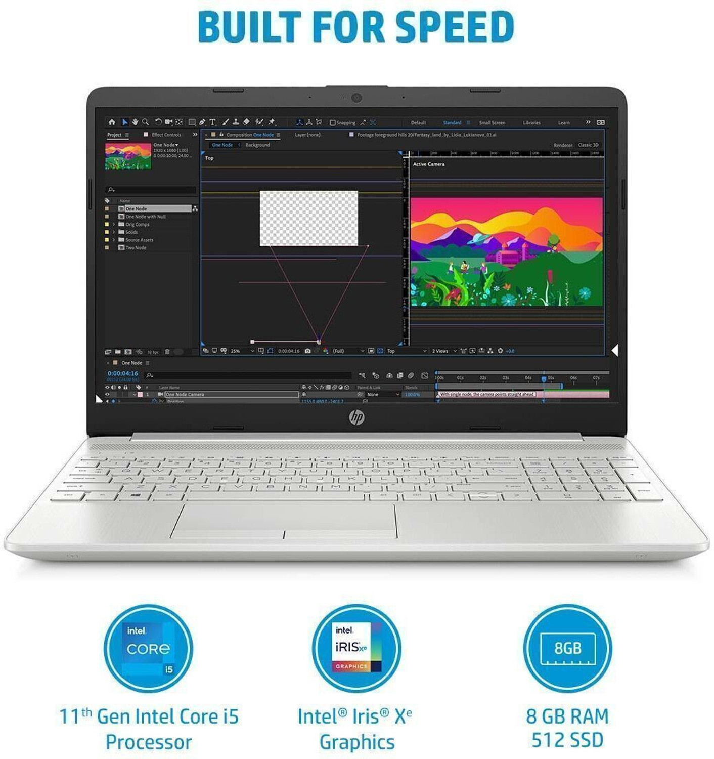 Image of HP 15s Intel Core i5 11th Gen 1135G7 - (8 GB /512 GB SSD /Windows 11 Home) 15s-du3517TU Thin and Light Laptop