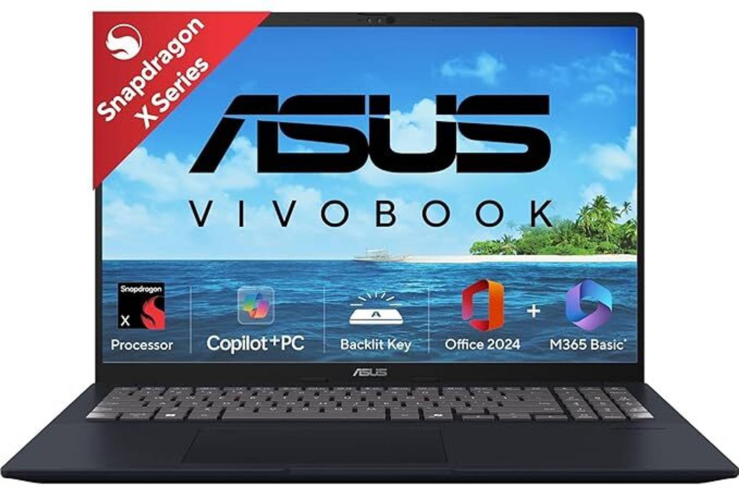 ASUS Vivobook 16 (2025), Copilot + PC with Backlit Keyboard, AI P