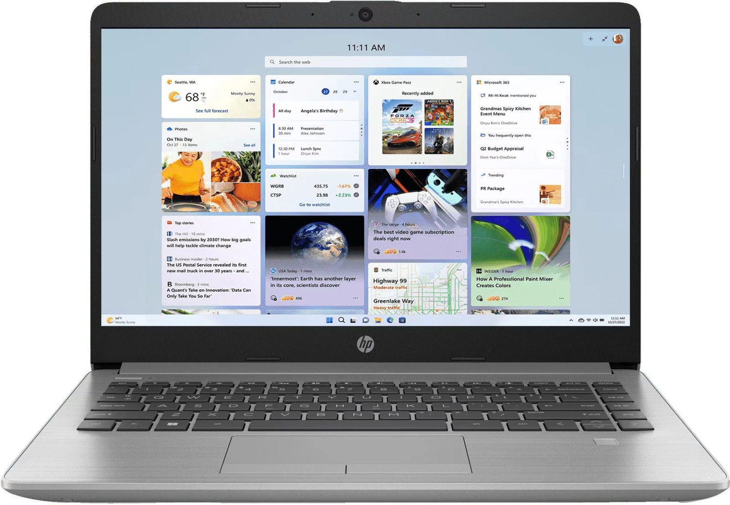 Image of HP 255 G9 Silver AMD Ryzen 5 Hexa Core - (8 GB /512 GB SSD /Windows 11 Home) 255 G9 Business Laptop