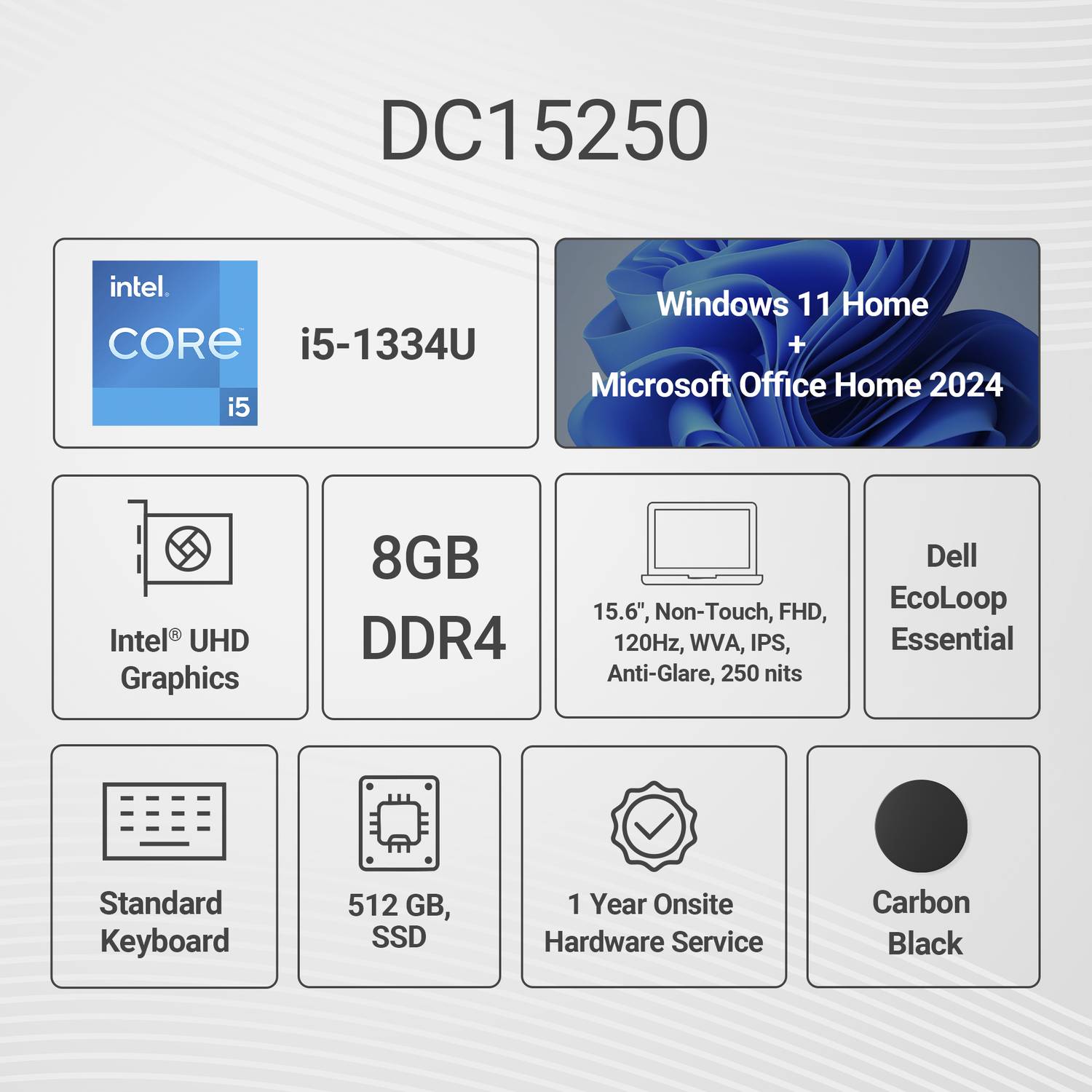 DELL Inspiron 15 (2026) Microsoft Office Home 2024 Intel Core i5
