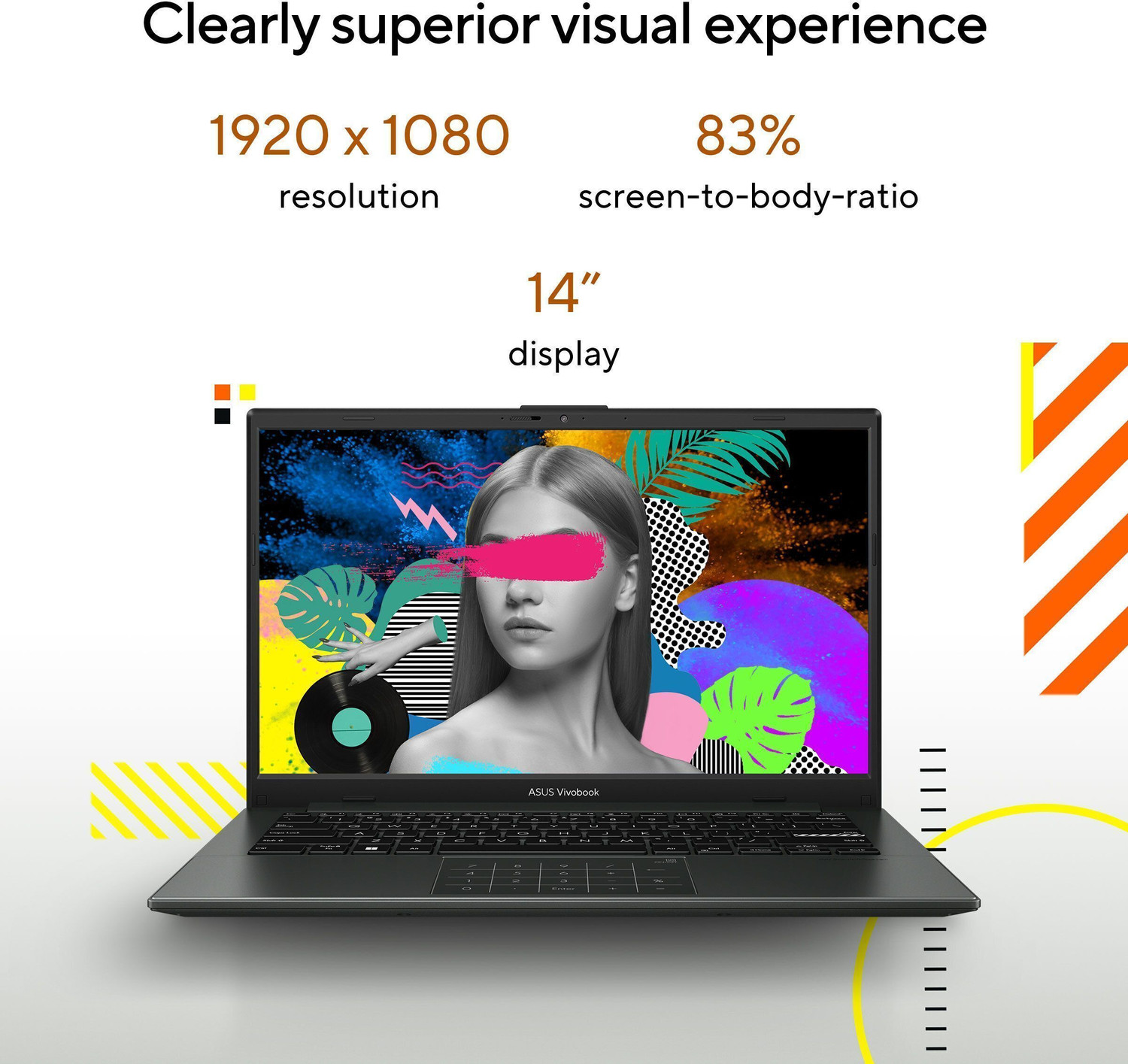 Image of ASUS Vivobook Go 14 AMD Ryzen 3 Quad Core 7320U - (8 GB /512 GB SSD /Windows 11 Home) E1404FA-NK327WS Thin and Light Laptop