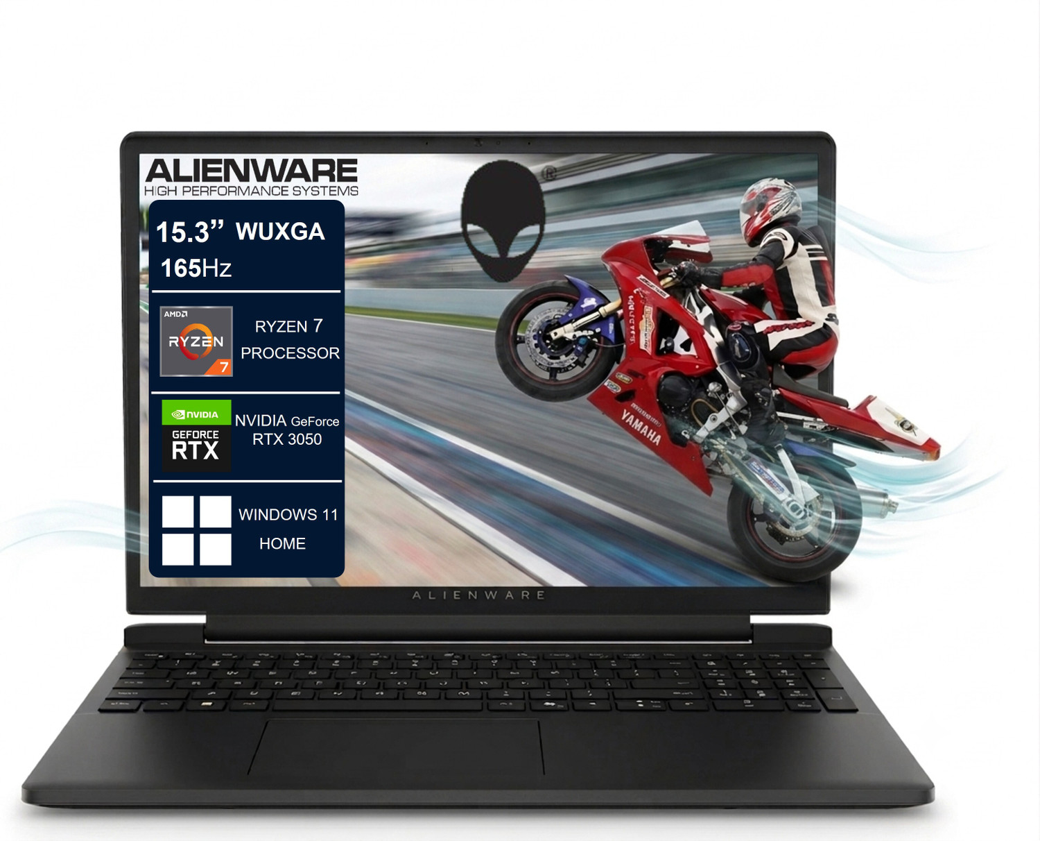 Image of DELL Alienware 15 AMD Ryzen 7 260 - (16 GB /512 GB SSD /Windows 11 Home /6 GB Graphics /NVIDIA GeForce RTX 3050 /165 Hz) Alienware 15 Gaming Laptop