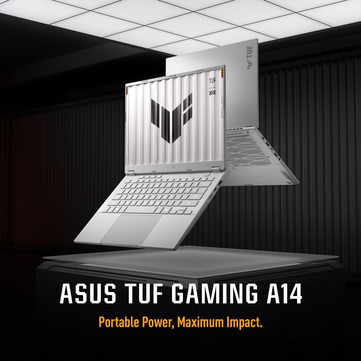 Image of ASUS TUF Gaming A14 (2026) with Office 2024 + M365 Basic, AI PC NPU upto 50TOPS AMD Ryzen AI Max+ - (32 GB /1 TB SSD /Windows 11 Home /AMD Radeon 8060S /165 Hz) FA401EA-RG019WS Gaming Laptop
