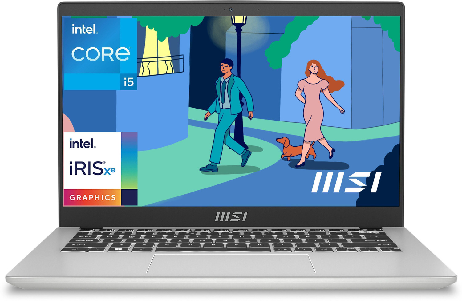 Image of MSI Modern 14 Intel Core i5 12th Gen 1235U - (8 GB /512 GB SSD /Windows 11 Home) Modern 14 C12M-440IN / Modern 14 C12MO-1021IN Thin and Light Laptop