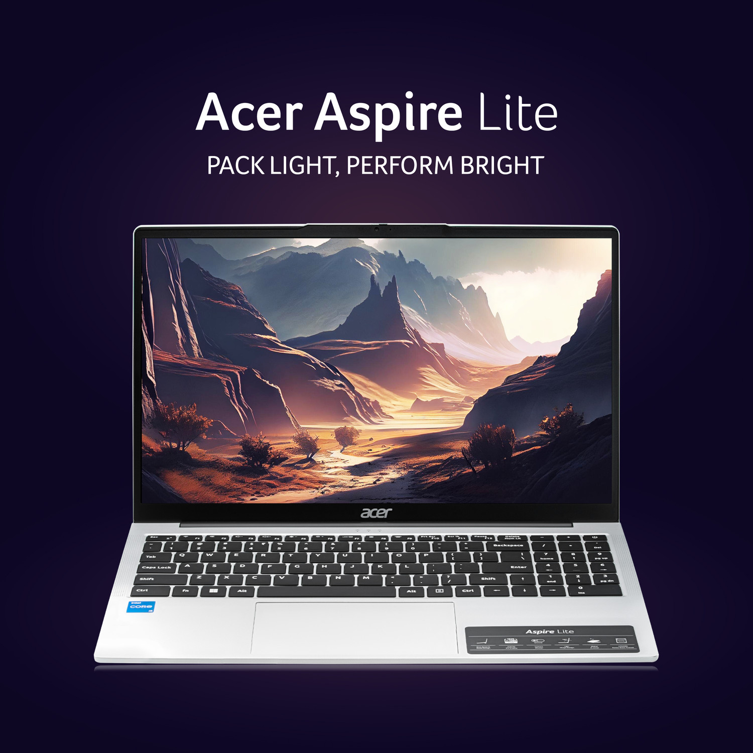 Image of Acer Aspire Lite Intel Core i5 12th Gen 12450H - (16 GB /1 TB SSD /Windows 11 Home) AL15-52H Thin and Light Laptop