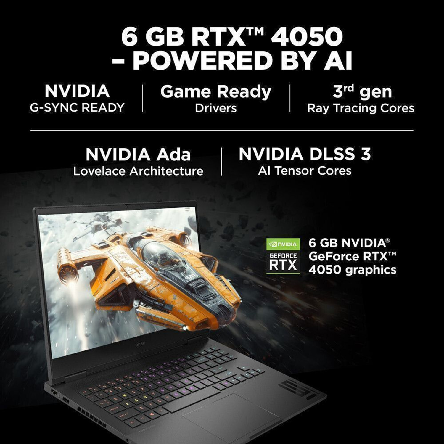 Image of HP OMEN Intel Core i5 13th Gen 13420H - (16 GB /512 GB SSD /Windows 11 Home /6 GB Graphics /NVIDIA GeForce RTX 4050) 16-wd0880TX Gaming Laptop