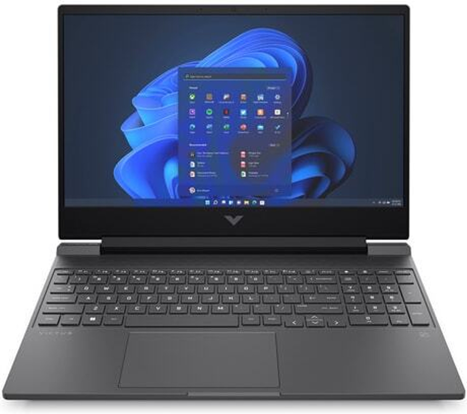 Image of HP Victus AMD Ryzen 5 Hexa Core 5600H - (8 GB /512 GB SSD /Windows 11 Home /4 GB Graphics /AMD Radeon RX 6500M) 15-fb0185AX Gaming Laptop