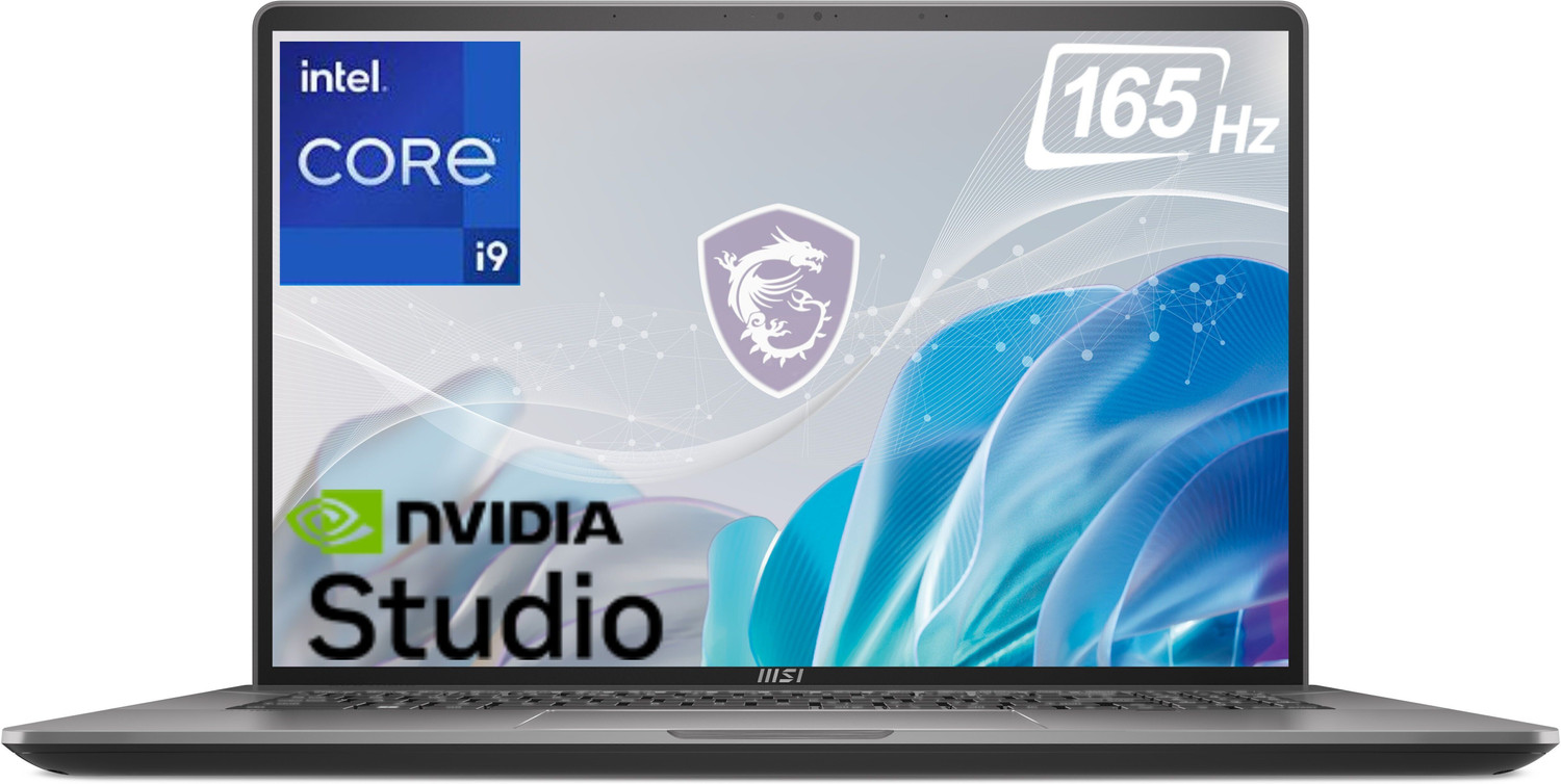 Image of MSI Creator Z17 HX Studio Intel Core i9 14th Gen 14900HX - (64 GB /2 TB SSD /Windows 11 Pro /8 GB Graphics /NVIDIA GeForce RTX 4070 /165 Hz) Creator Z17 HX Studio A14VGT-261IN Gaming Laptop