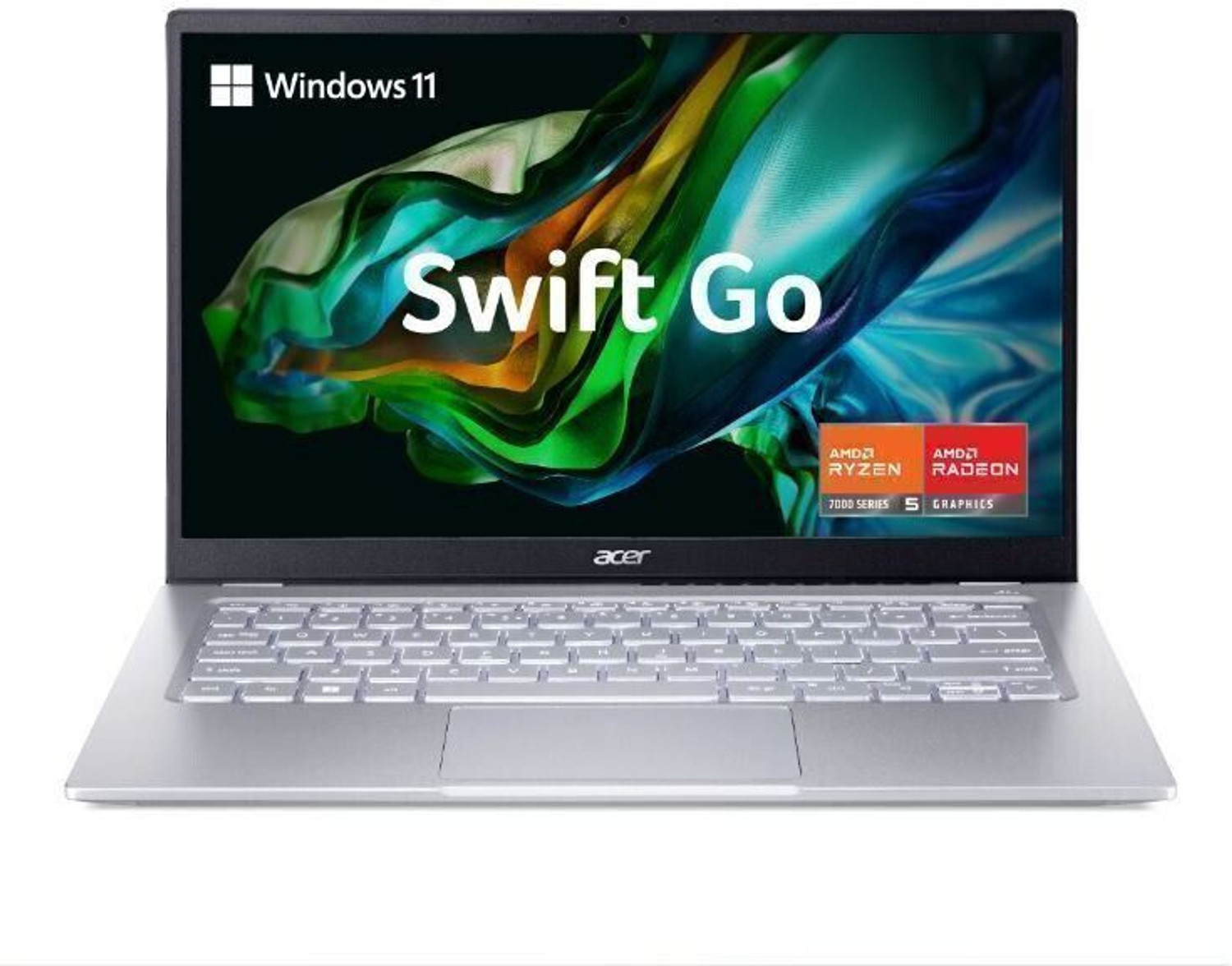 Image of Acer Swift Go 14 AMD Ryzen 5 Hexa Core 7530U - (16 GB /512 GB SSD /Windows 11 Home) SFG14-41 Thin and Light Laptop