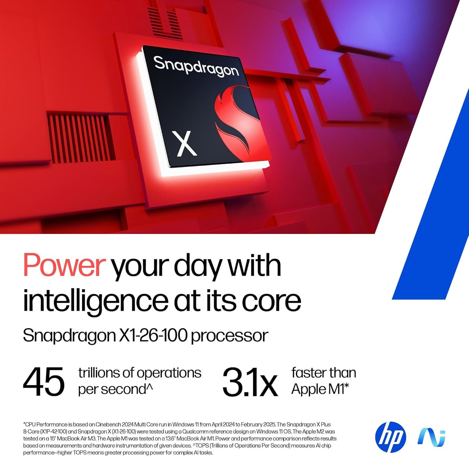 Image of HP Qualcomm Snapdragon X - (16 GB /1 TB HDD /1 TB SSD /Windows 11 Home /16 GB Graphics) he0015QU Laptop