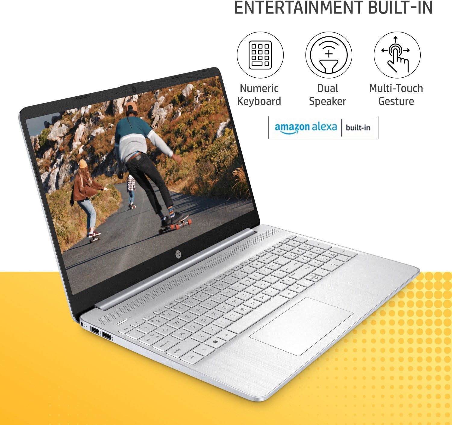 Image of HP 15s Intel Core i5 12th Gen 1235U - (8 GB /512 GB SSD /Windows 11 Home) 15s-fq5111TU Thin and Light Laptop
