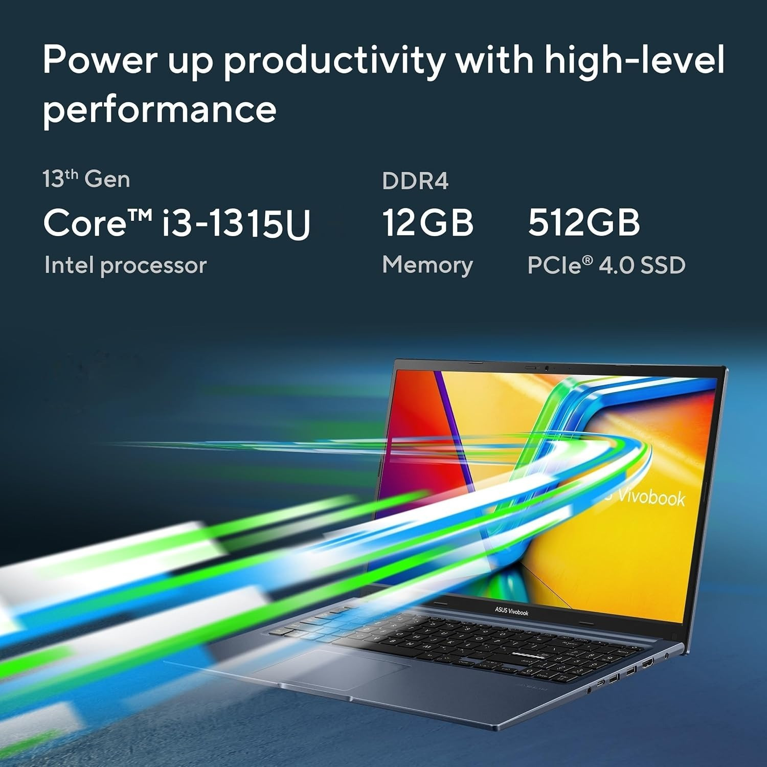 Image of ASUS Intel Core i3 13th Gen 1315U - (12 GB /512 GB SSD /Windows 11 Home) X1504A-BQ332WS Business Laptop