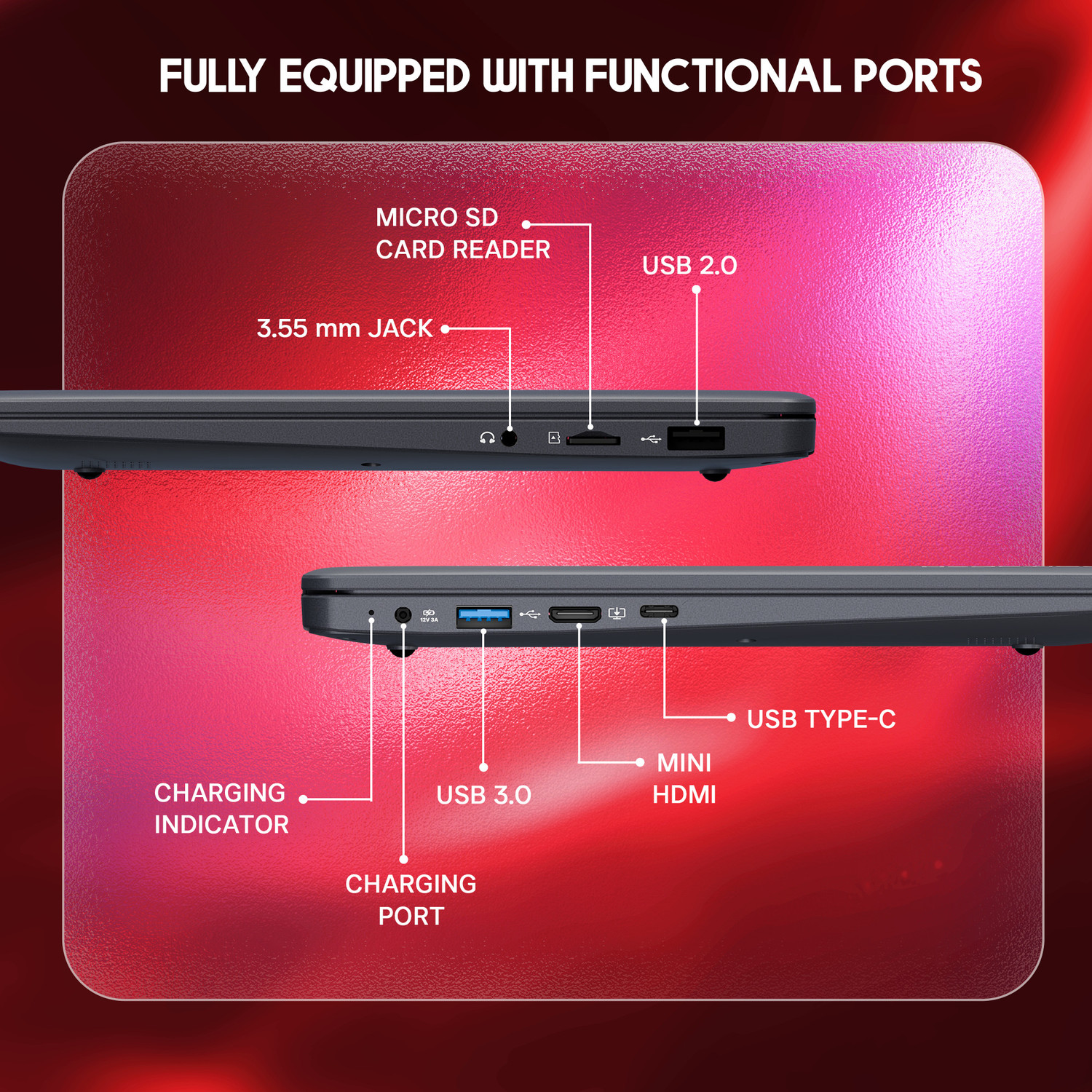 Image of Neopticon Ebook Intel Celeron Dual Core - (4 GB /128 GB SSD /128 GB EMMC Storage /Windows 11 Home) BBEN40412811 Notebook