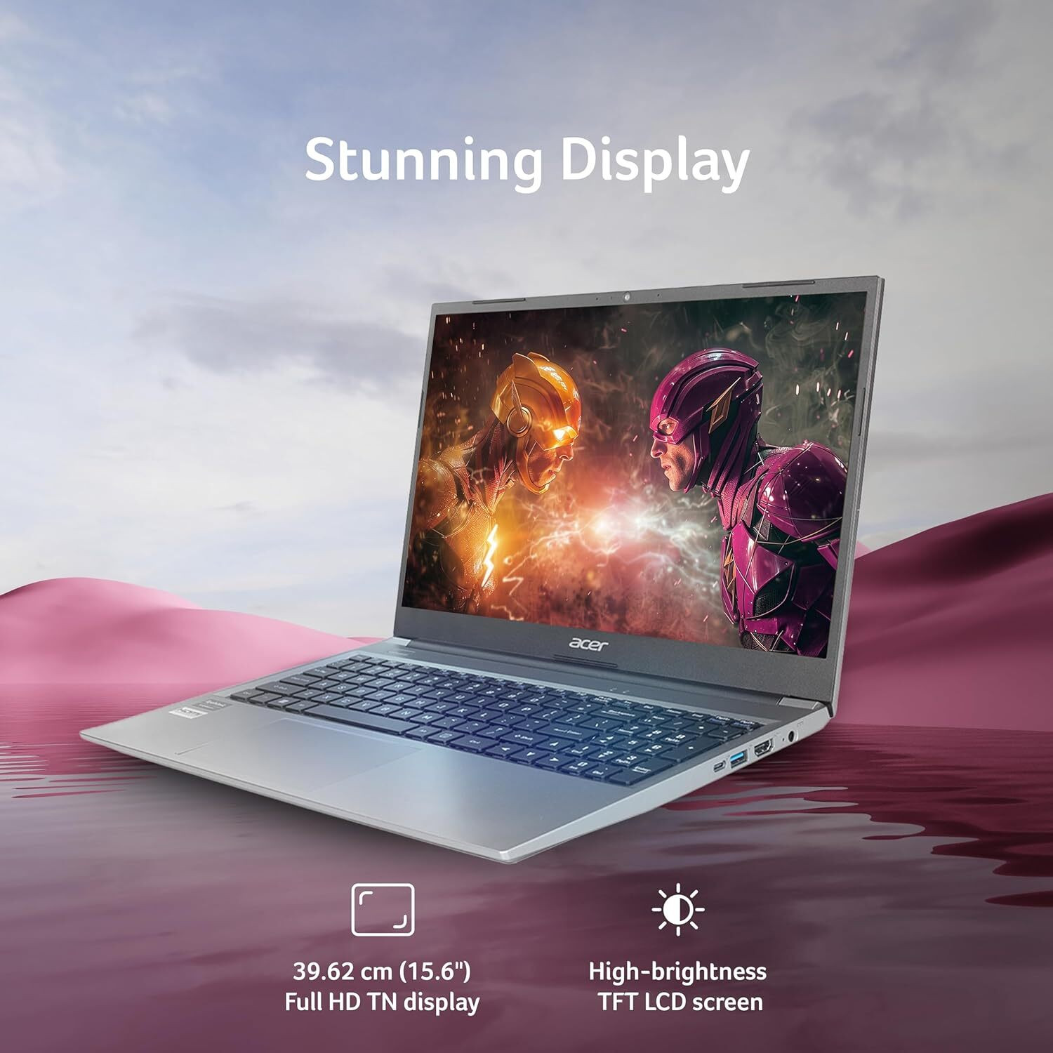 Image of Acer 3 Years Warranty Aspire Lite Backlit (2026) Intel Core i5 13th Gen - (16 GB /512 GB SSD /Windows 11 Home) AL15-53 Thin and Light Laptop