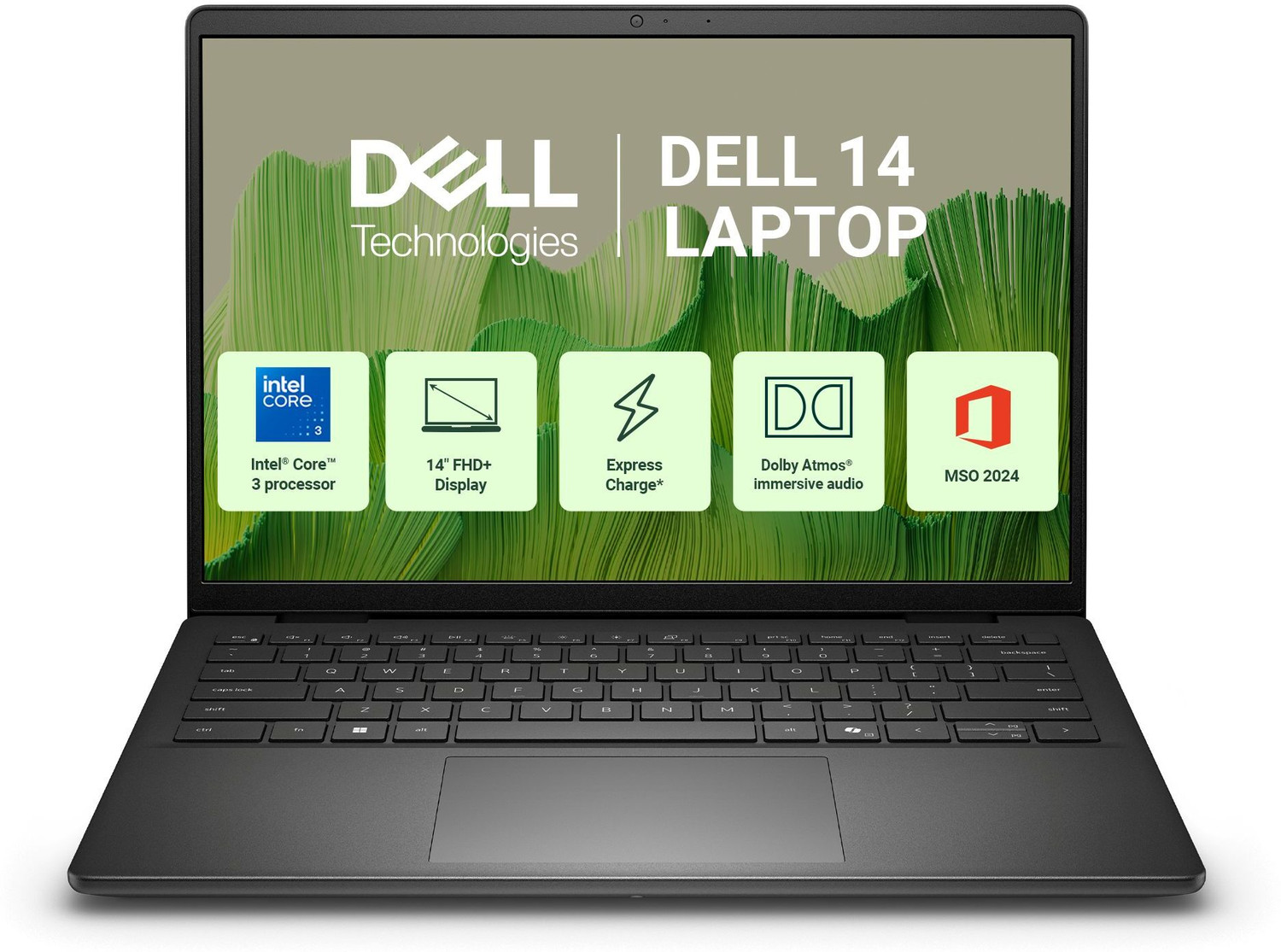 Image of DELL 14 (i3 14th Gen) Intel Core 3 100U - (8 GB /512 GB SSD /Windows 11 Home) DC14250 Laptop