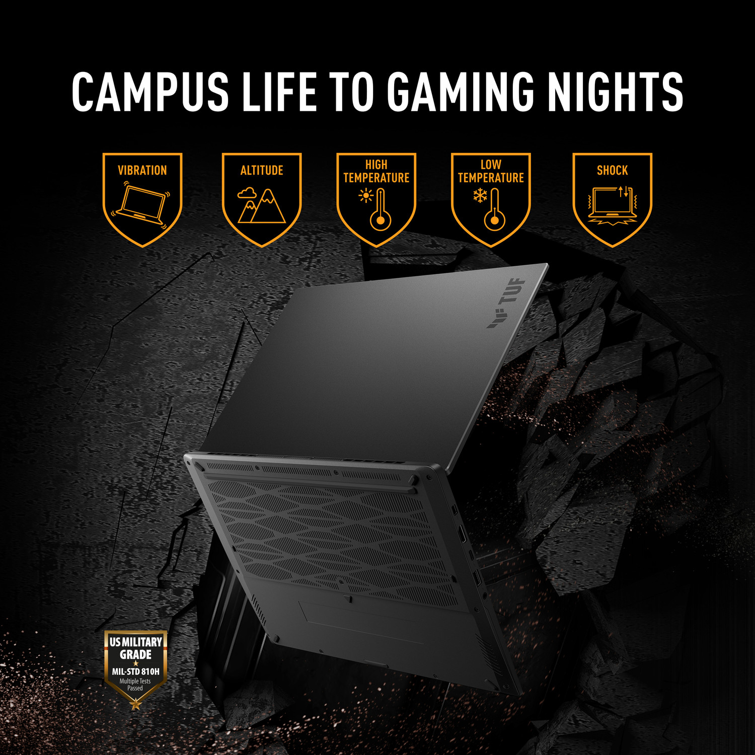 Image of ASUS TUF Gaming A14 (2026) AMD Ryzen AI 9 10 Core 465 - (16 GB /512 GB SSD /Windows 11 Home /8 GB Graphics /NVIDIA GeForce RTX 5060 /165 Hz) FA401GM-RG038WS Gaming Laptop