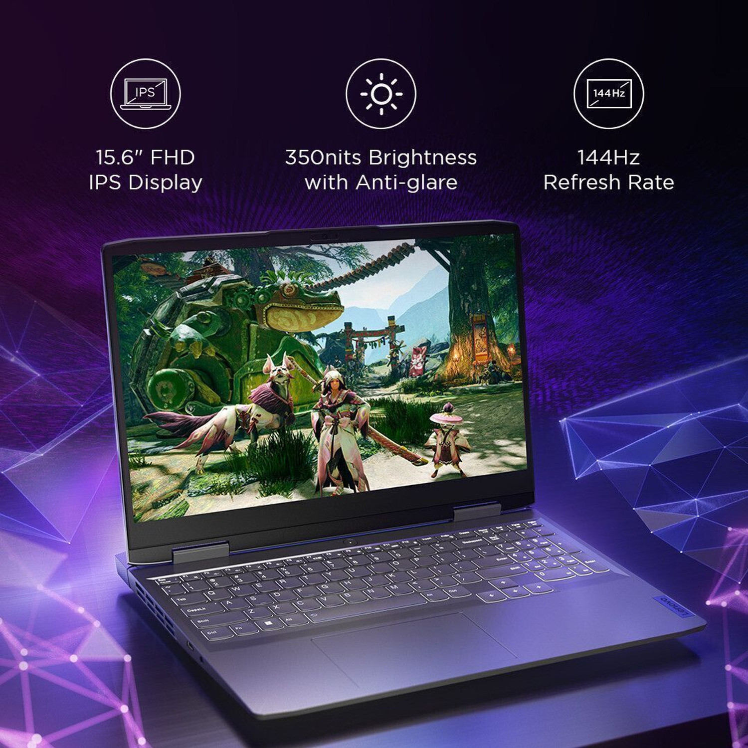 Image of Lenovo LOQ AI Powered AMD Ryzen 7 Octa Core 7840HS - (16 GB /512 GB SSD /Windows 11 Home /8 GB Graphics /NVIDIA GeForce RTX 4060) LAQ 15APH8D2 Gaming Laptop