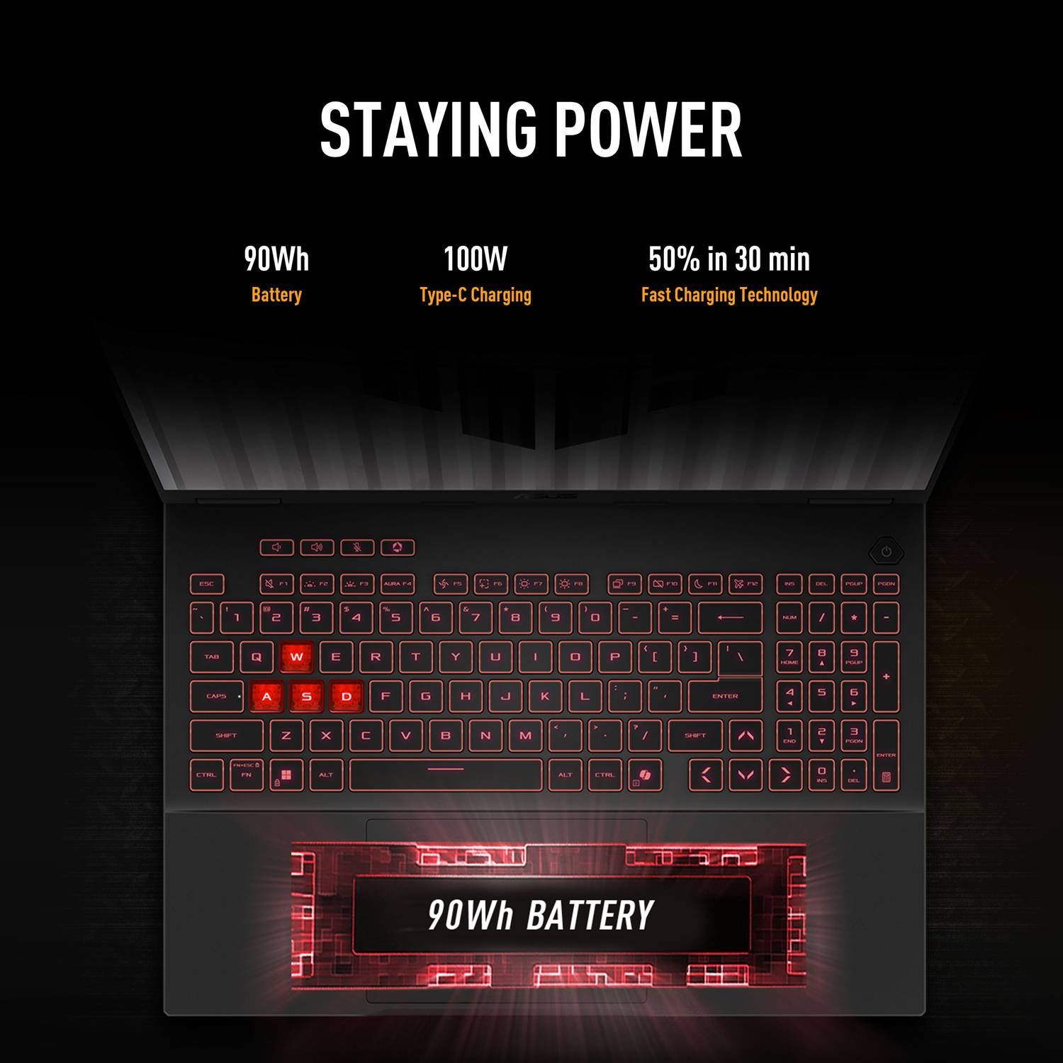 ASUS TUF Gaming A16 AMD Ryzen 7 16GB 1TB SSD - Image 3