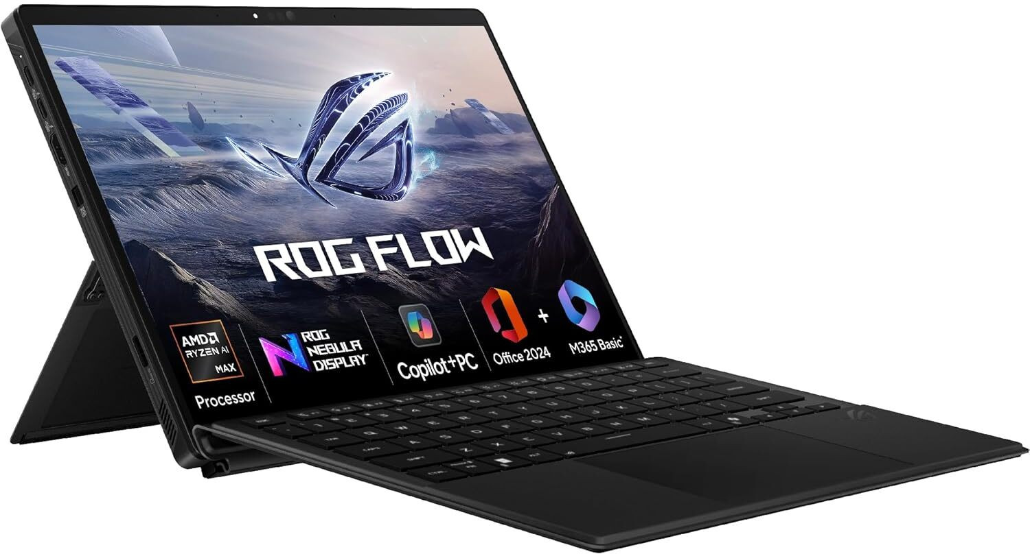 Image of ASUS ROG Flow Z13 (2025) for Creator with Touch Screen, MSO 2024 + M365 Basic ,AI PC AMD Ryzen AI Max - (64 GB /1 TB SSD /Windows 11 Home /AMD Radeon AMD Radeon 8060S /180 GHz) GZ302EA-RU193WS Gaming Laptop