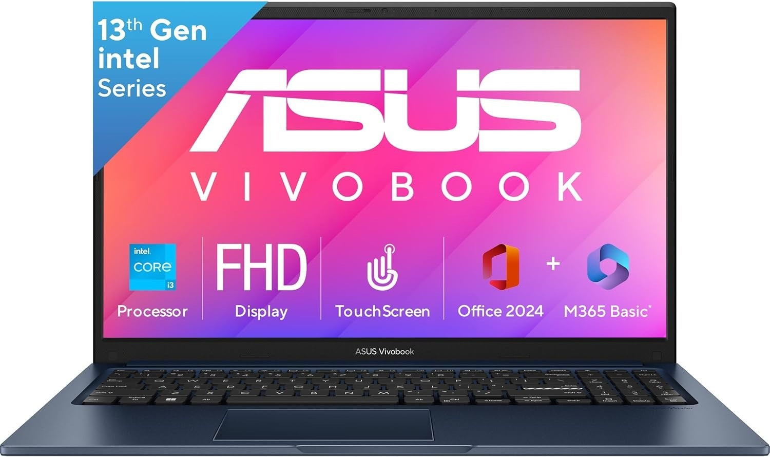 Image of ASUS Intel Core i3 13th Gen 1315U - (12 GB /512 GB SSD /Windows 11 Home) X1504A-BQ332WS Business Laptop