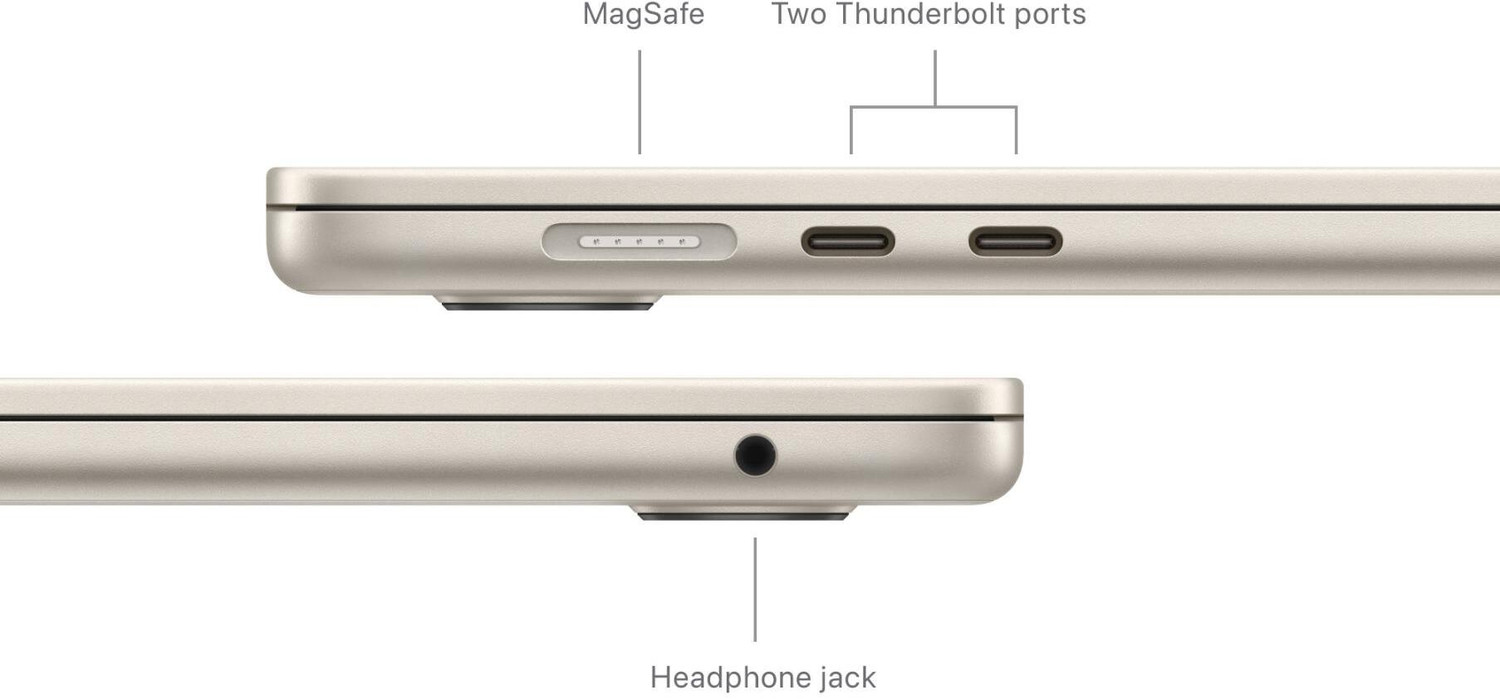 Image of Apple MacBook Air M3 - (16 GB /512 GB SSD /macOS Sonoma) MXD33HN /A
